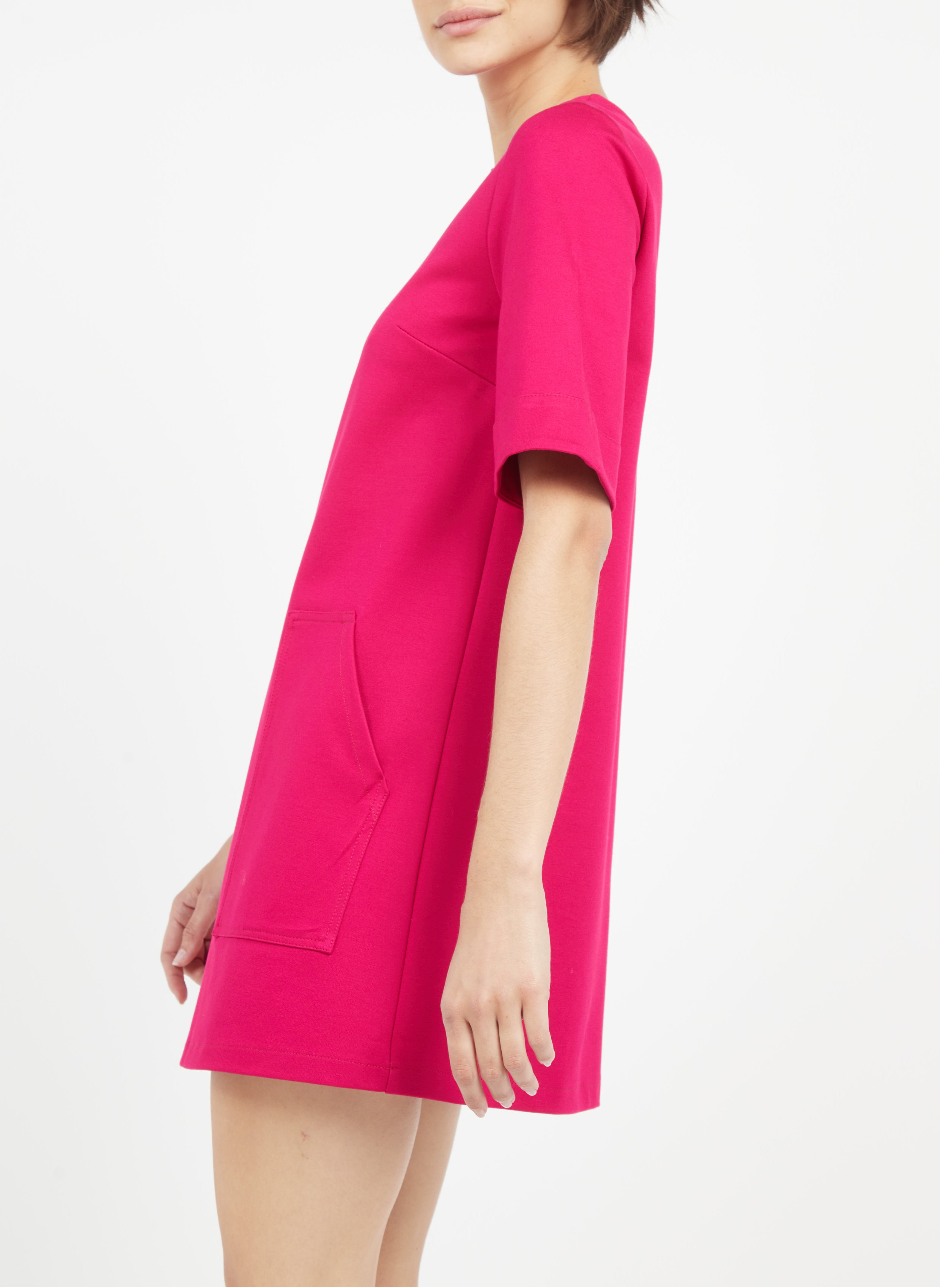 Short round-neck dress IMPERIAL Purple