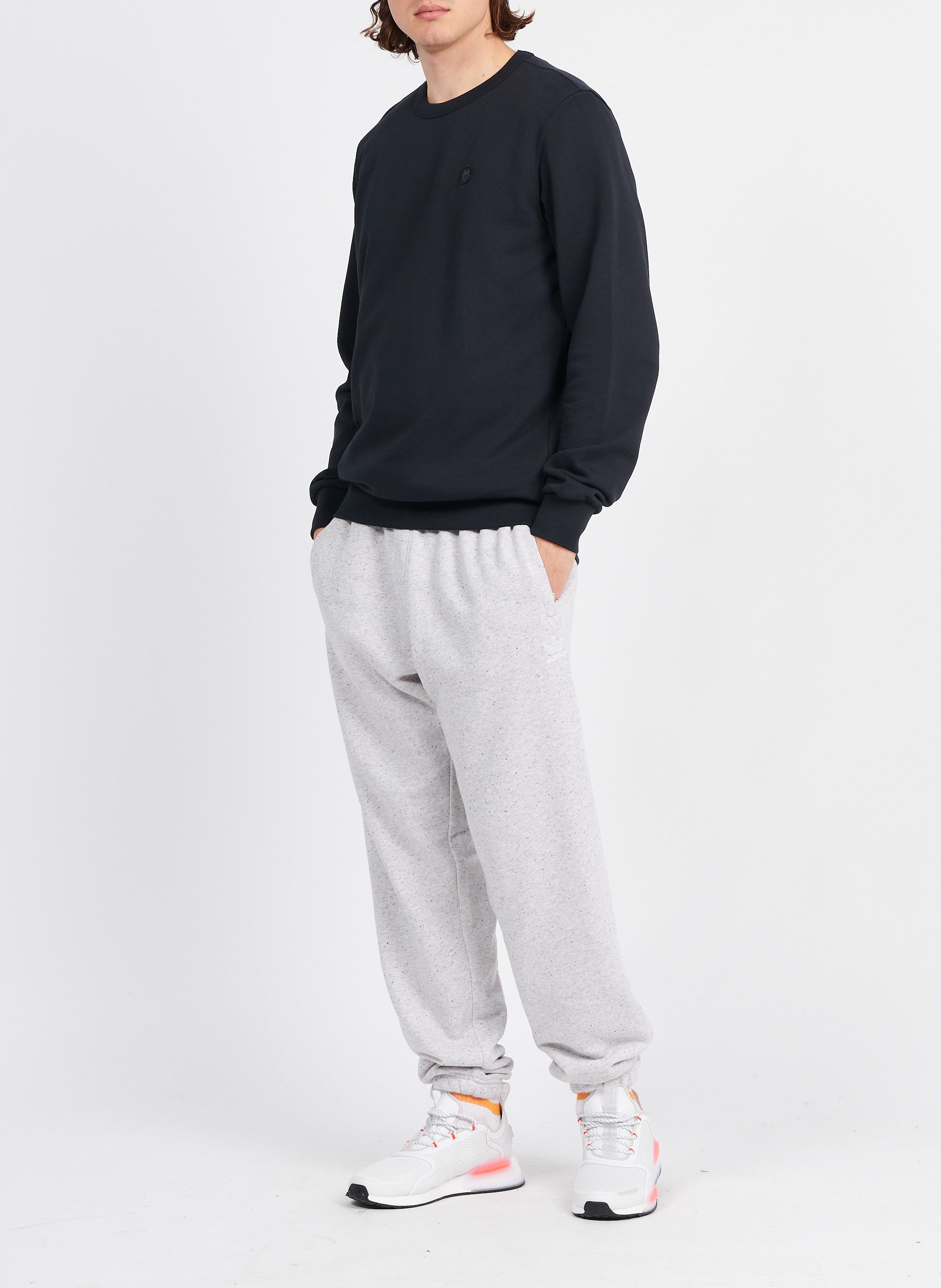 Sweat droit col rond en coton bio KNOWLEDGE COTTON APPAREL Noir