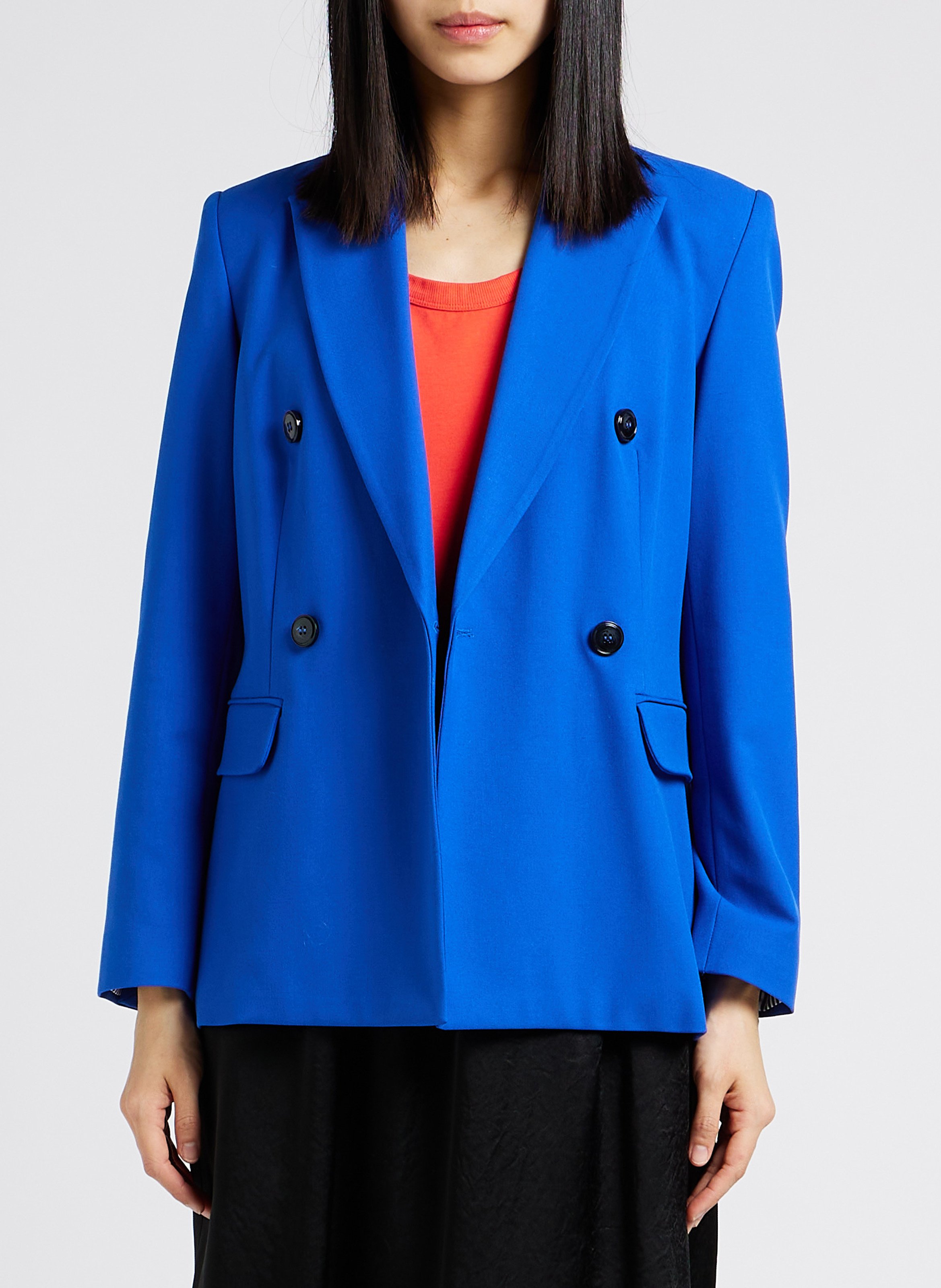 Round-neck cotton-blend tank top MAX MARA LEISURE Orange