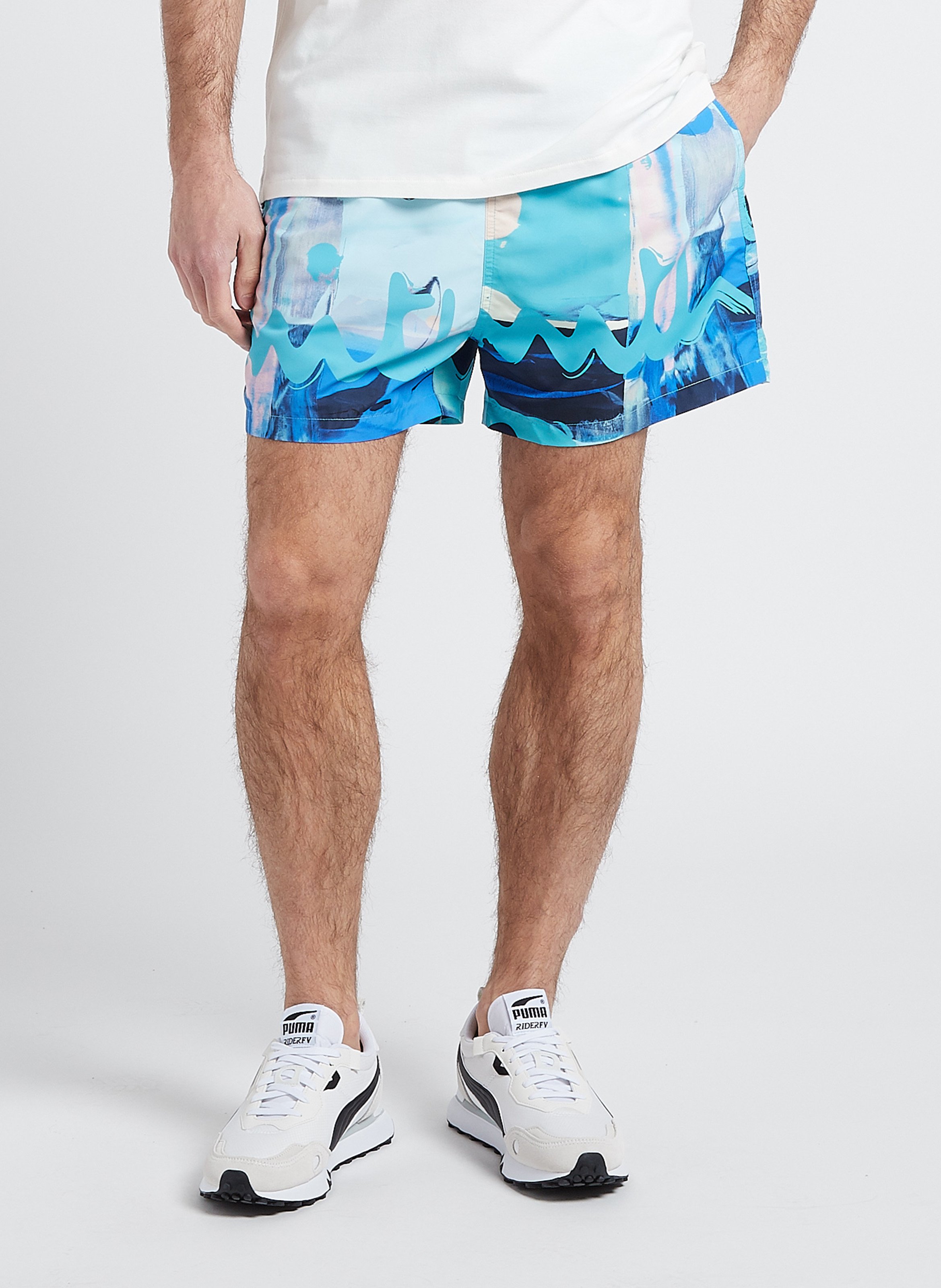 Bedruckte Badeshorts PAUL SMITH Blau
