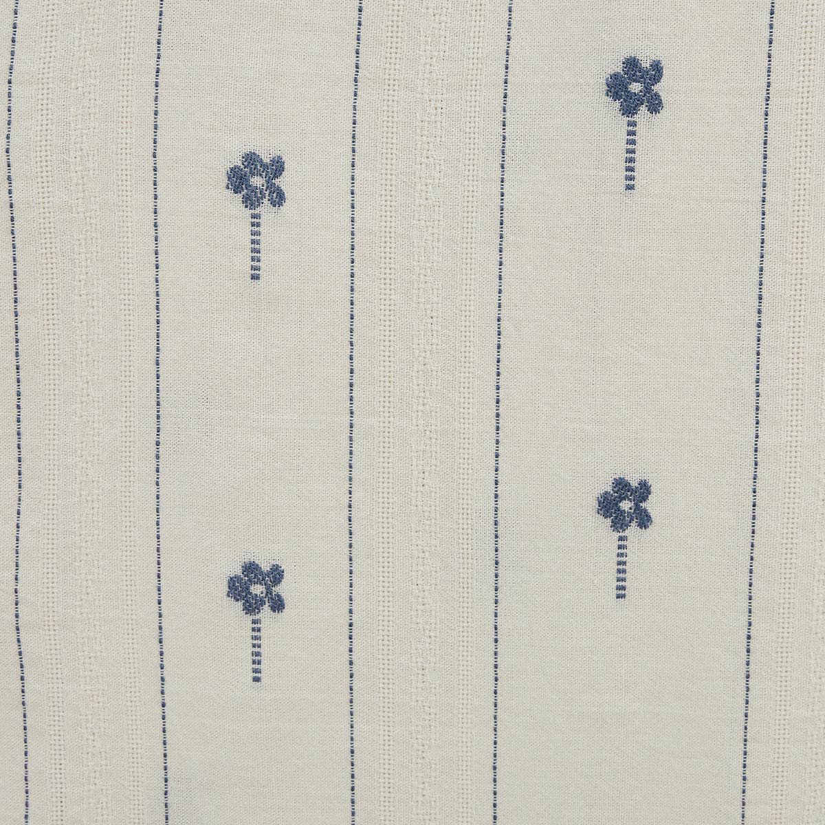 Long-sleeved cotton jacquard shirt with embroidered flowers SERGE BLANCO White