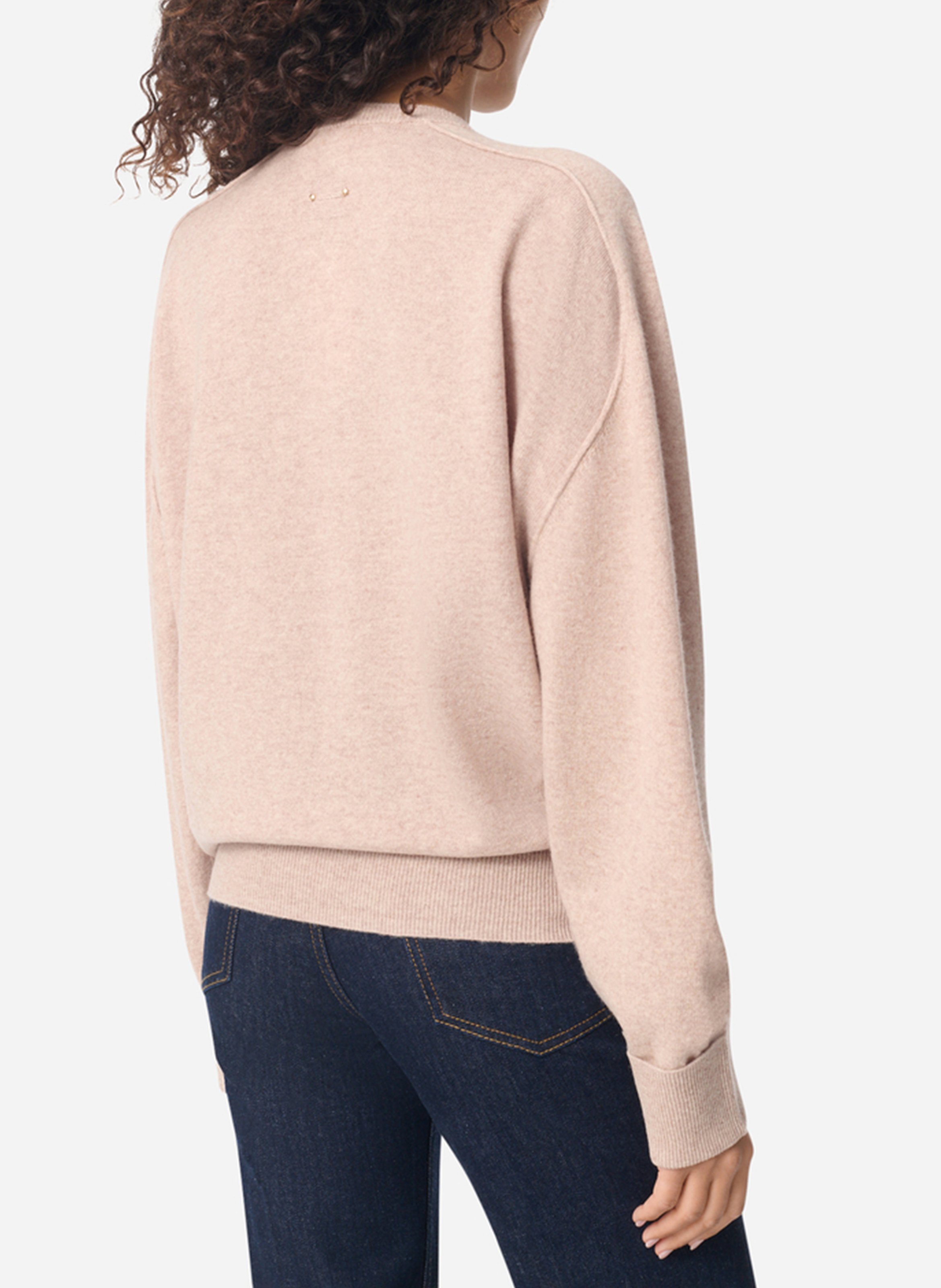 Pull col rond en laine VANESSA BRUNO Beige