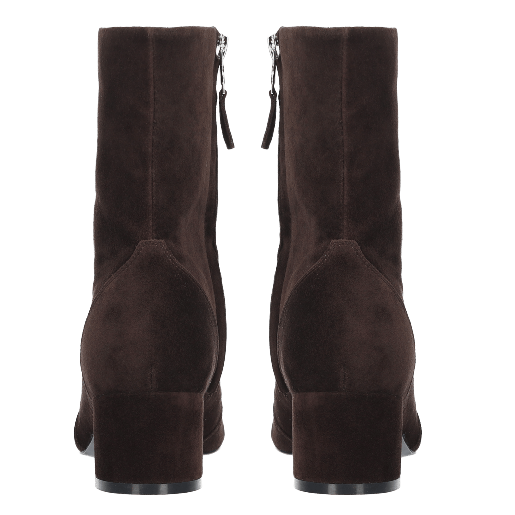Stiefeletten mit eckiger Spitze aus Wildleder BIBI LOU Braun