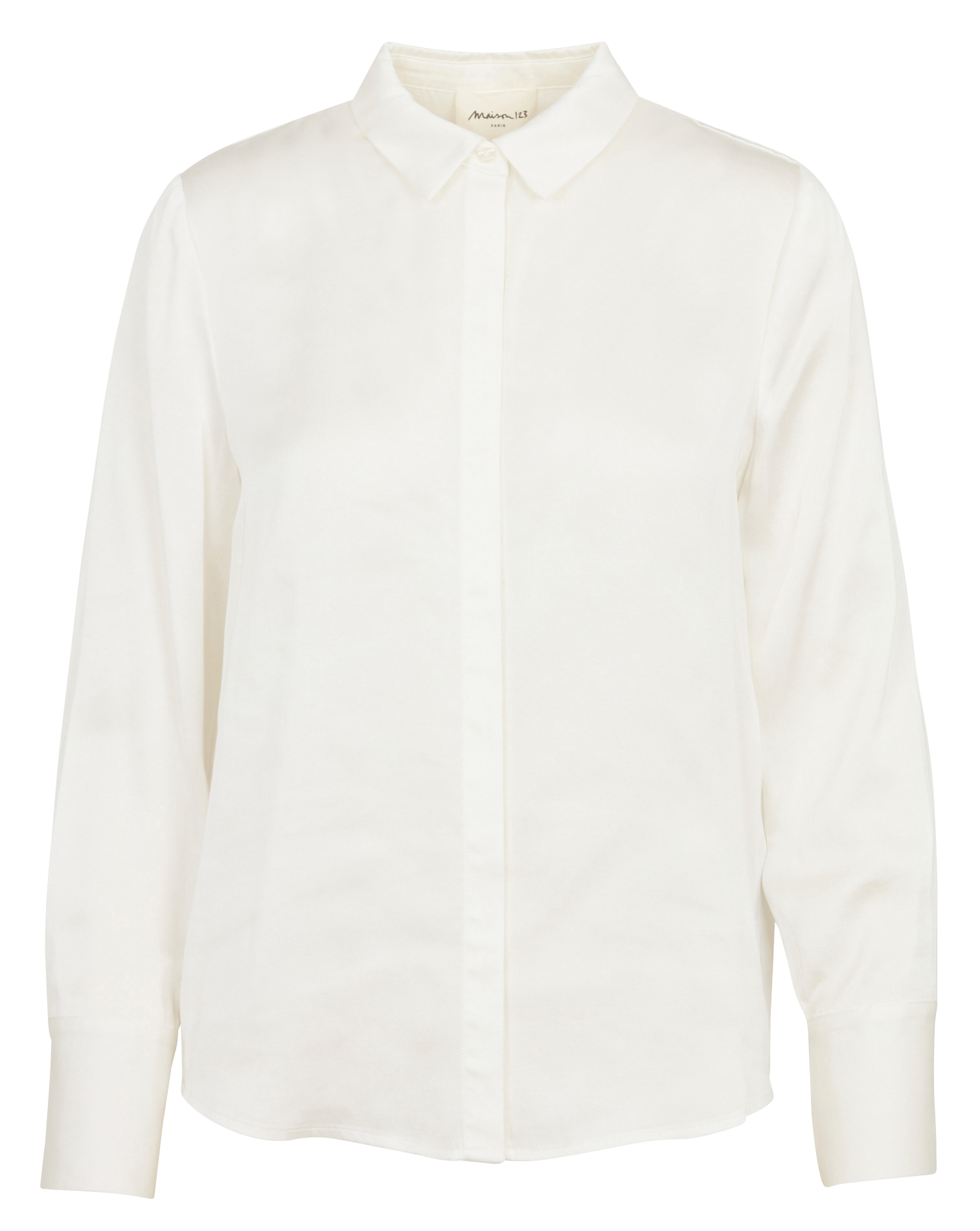 Chemisier droit col classique MAISON 123 Blanc
