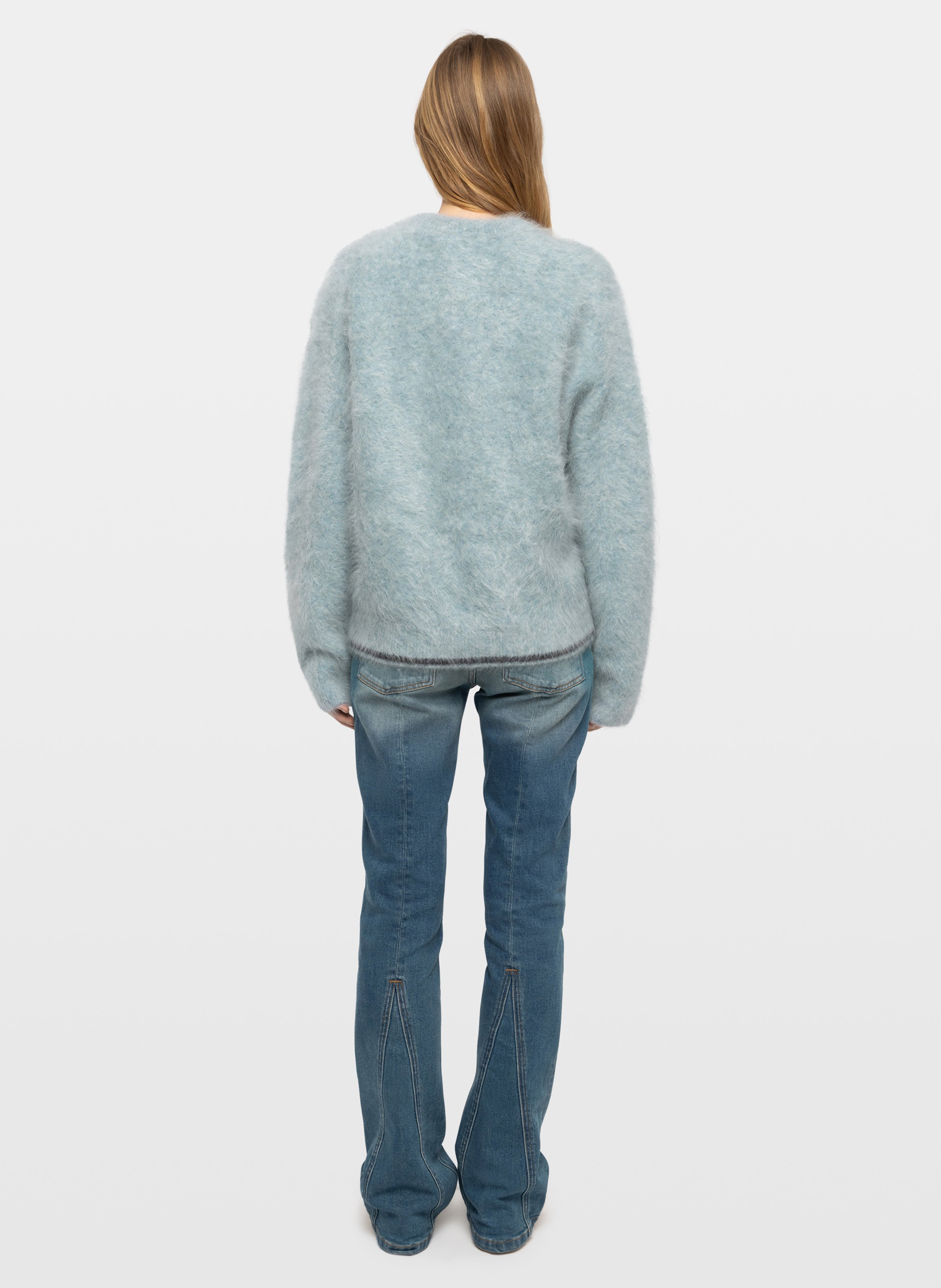 Weit geschnittener Woll-Mix-Pullover mit Rundhalsausschnitt ZADIG&VOLTAIRE Blau