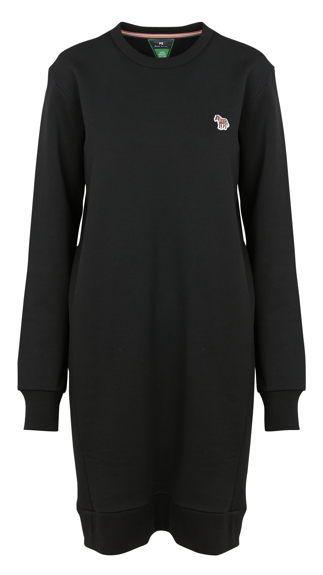 Organic cotton sweatshirt dress PAUL SMITH Black