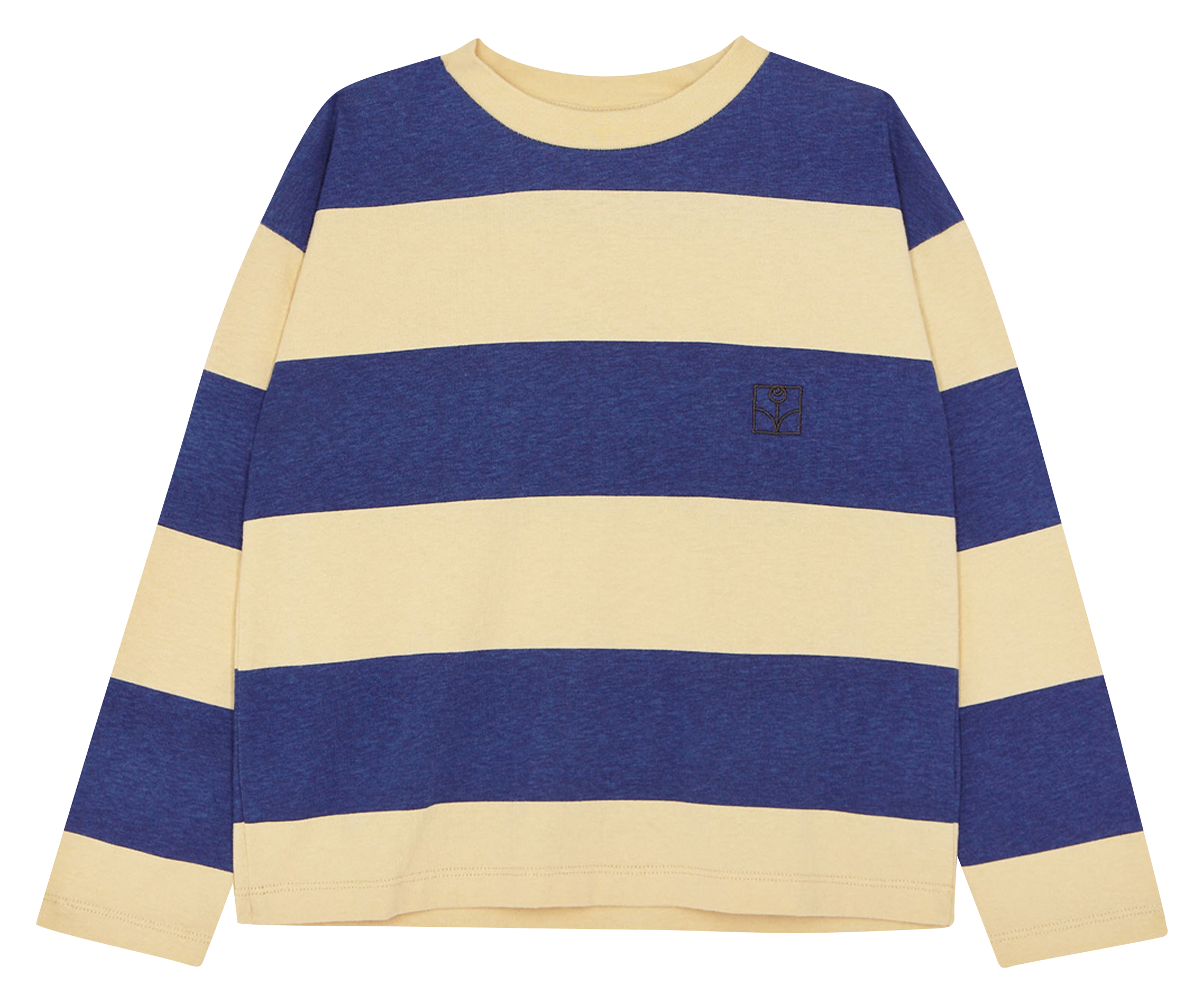 Tee-shirt col rond rayé en coton  THE CAMPAMENTO Bleu