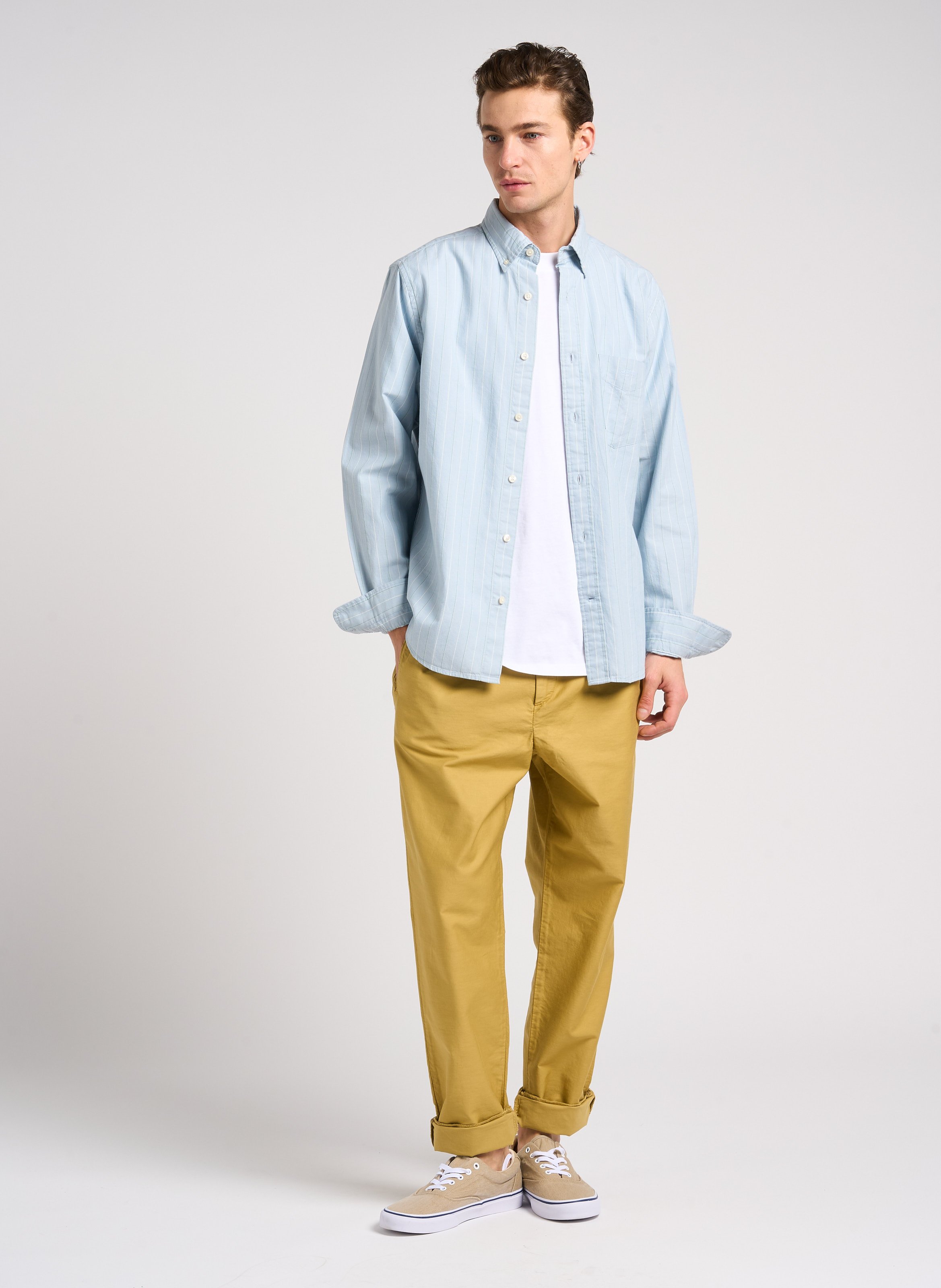 Straight-leg cotton pants PAUL SMITH Khaki