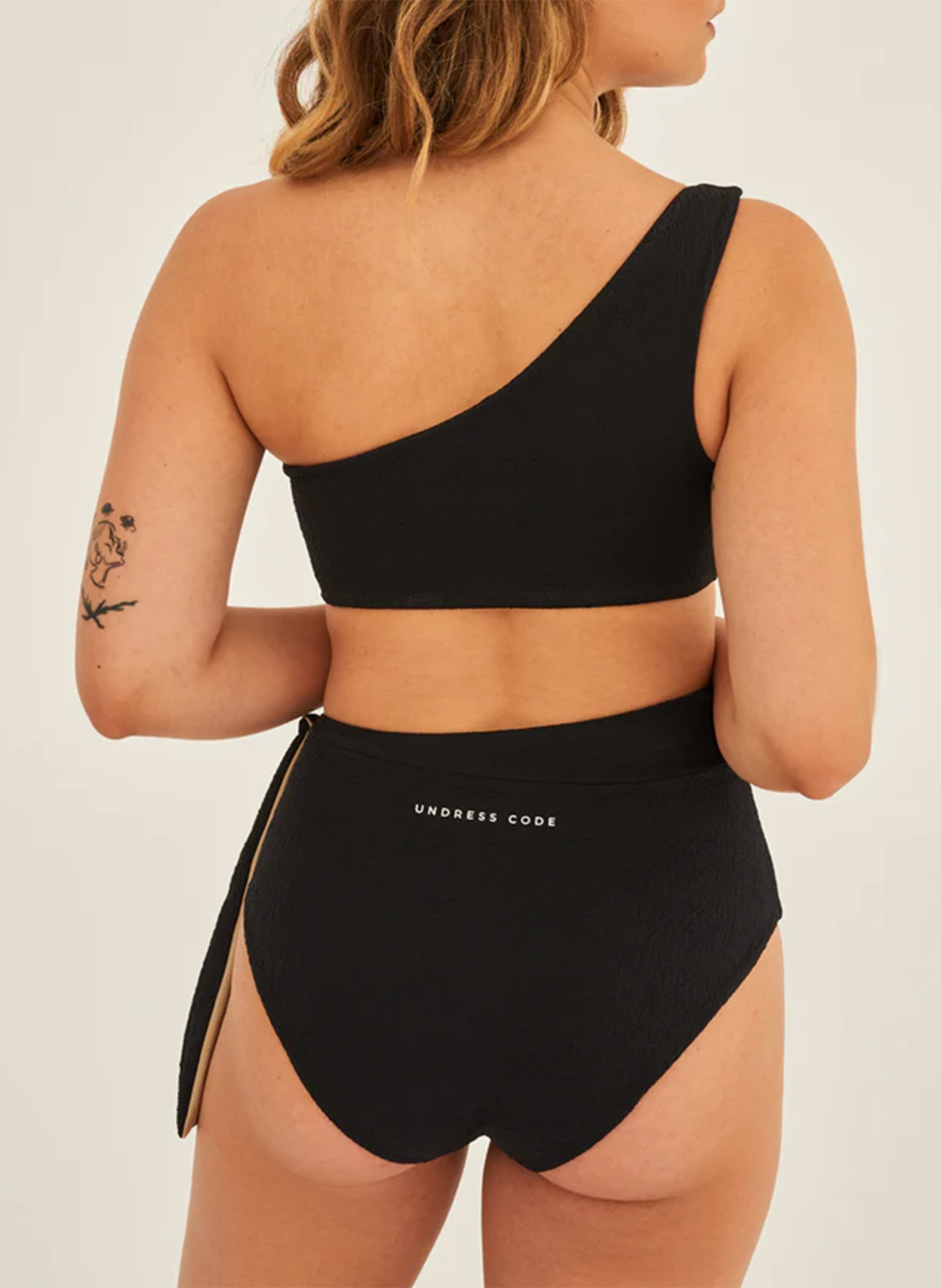 Bas de maillot de bain taille haute  UNDRESS CODE Noir