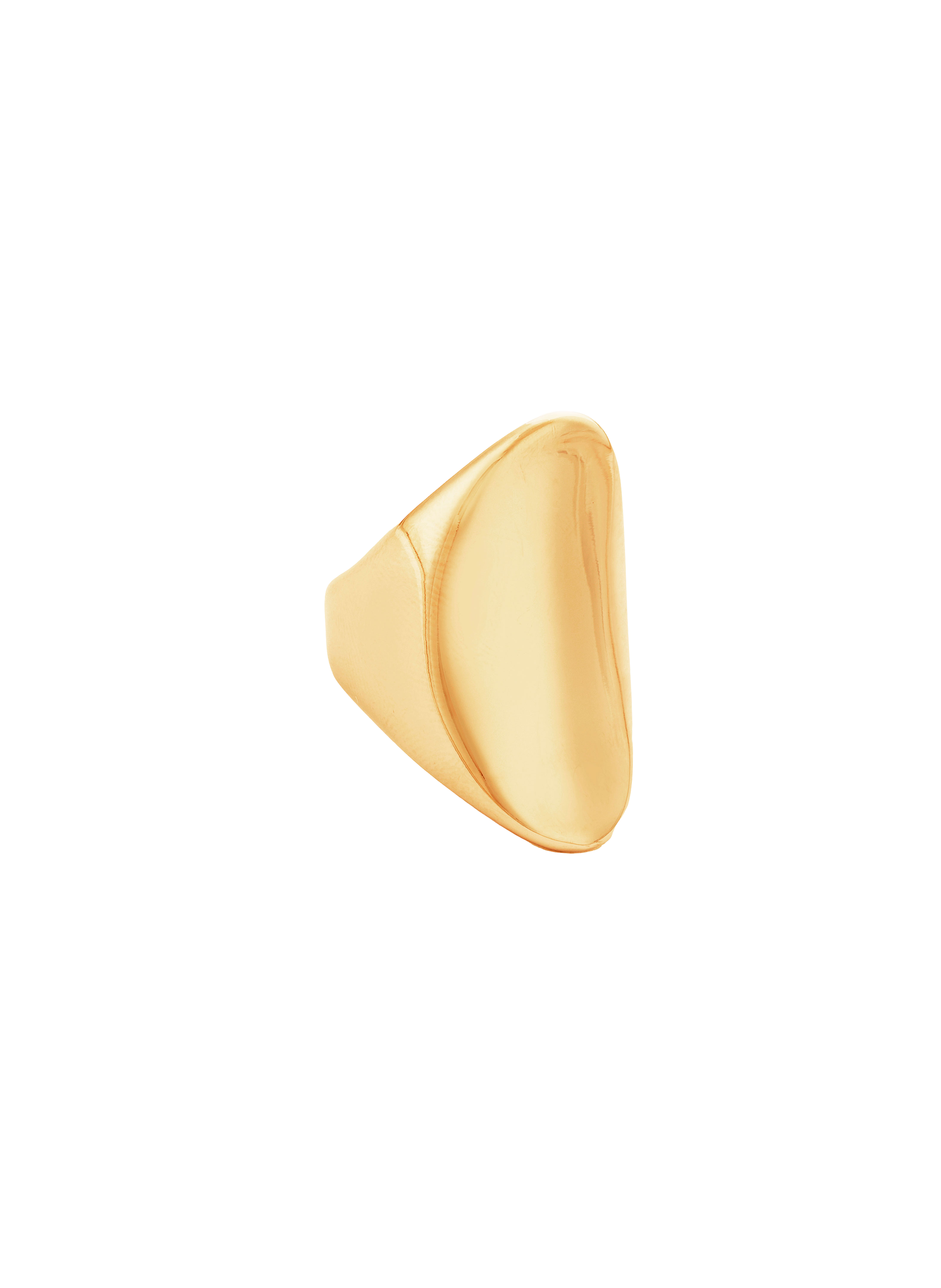 Oval stainless steel ring HIPANEMA Golden