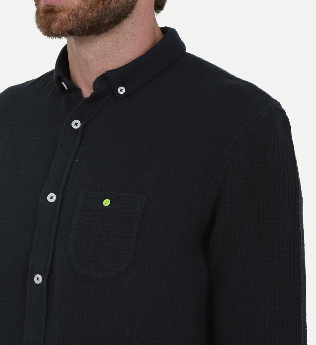 Cotton gauze shirt GILI'S Blue