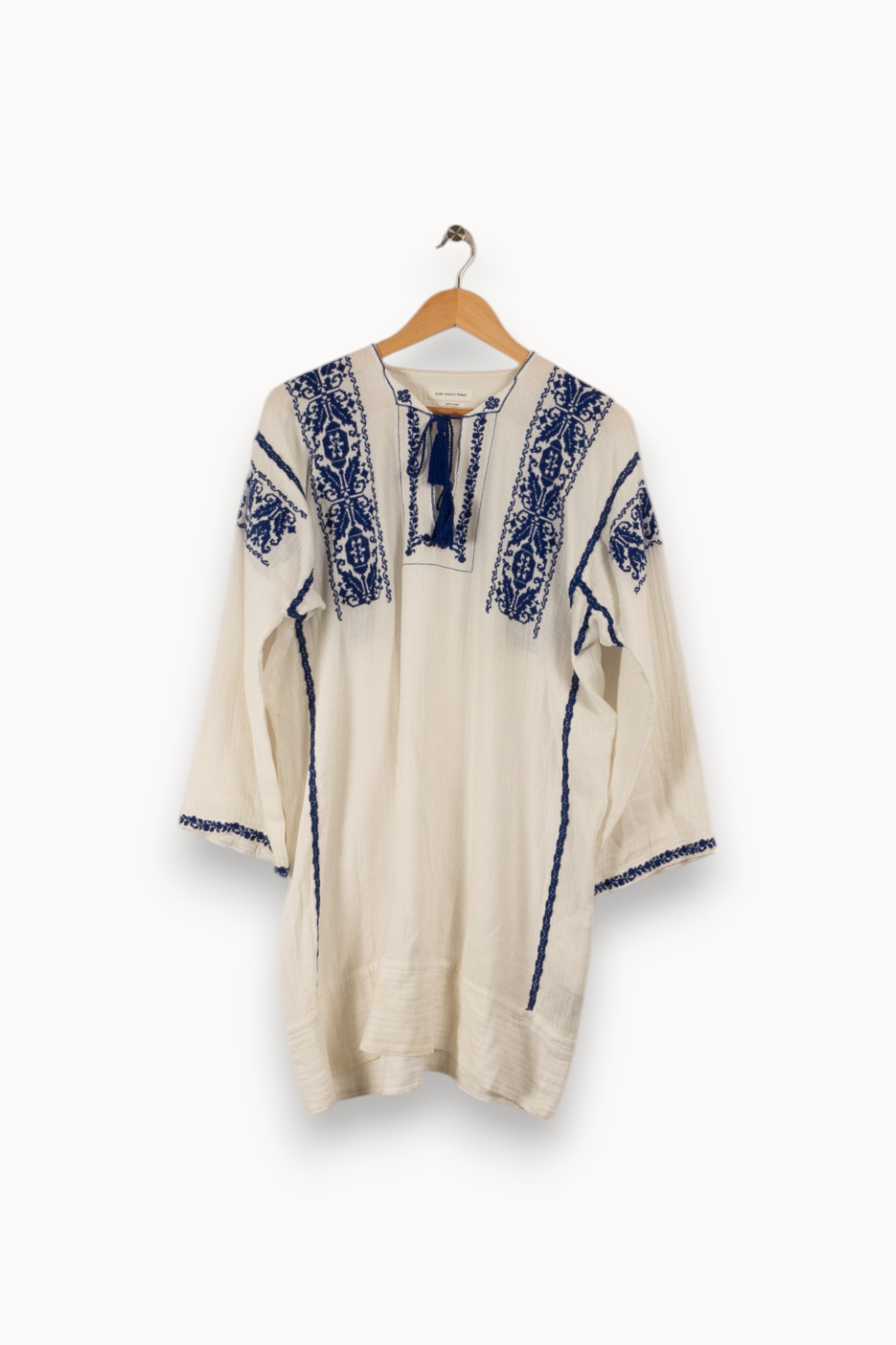 Cotton dress ISABEL MARANT ÉTOILE - SECONDE MAIN White