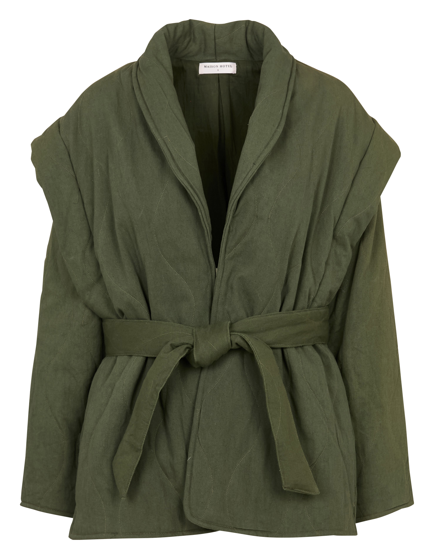 Quilted cotton jacket MAISON HOTEL Khaki