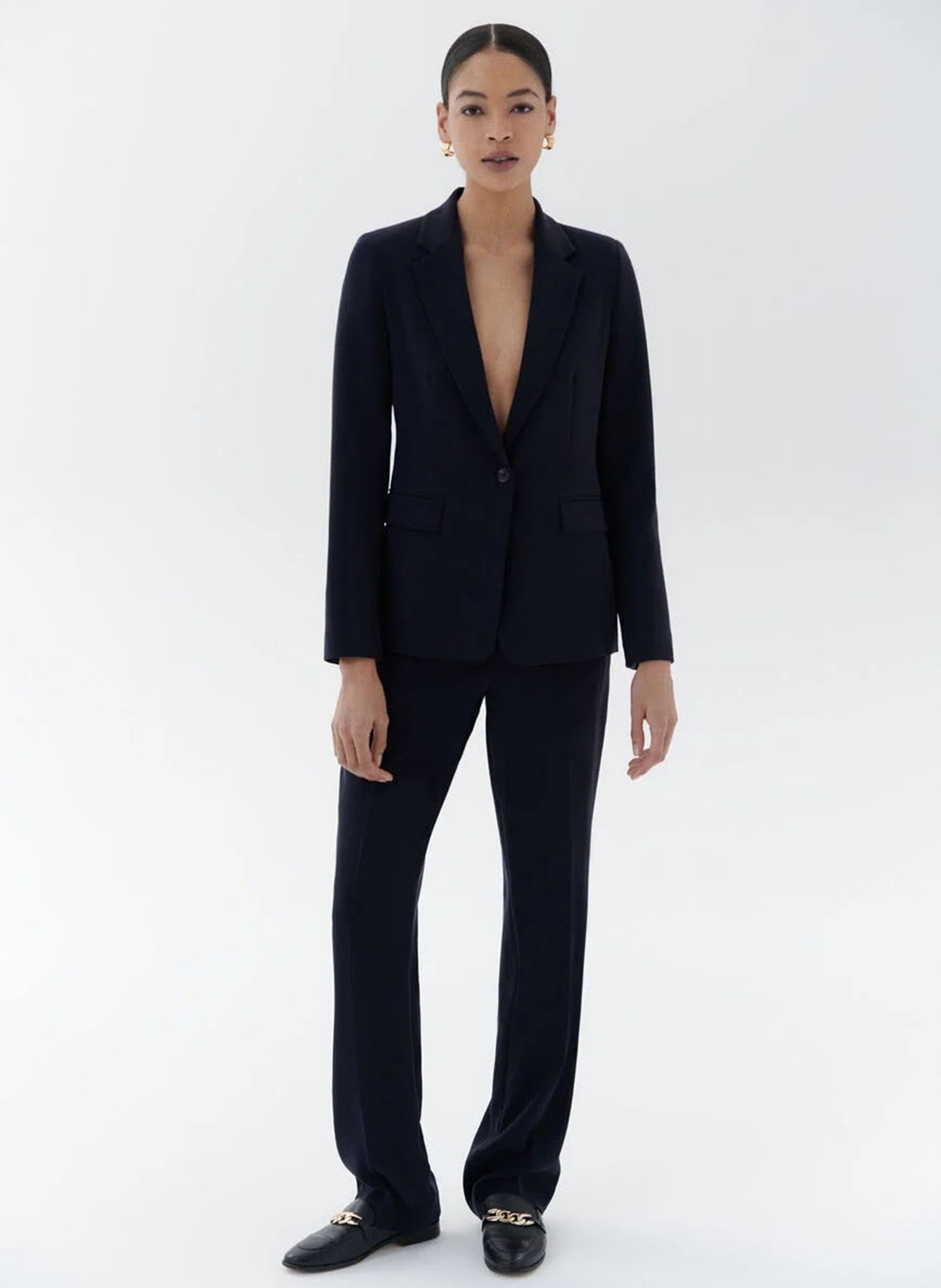 Tailored pants CAROLL Blue