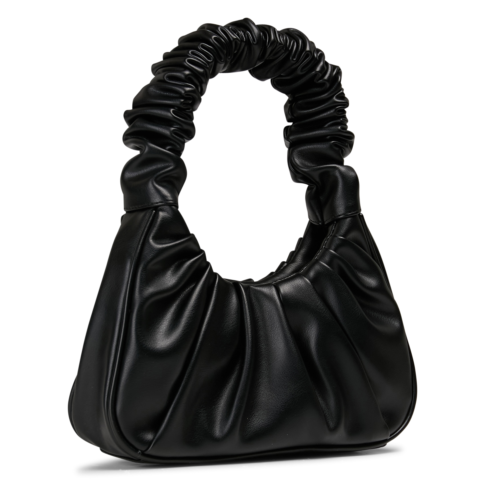 Pleated shoulder bag AU PRINTEMPS PARIS Black