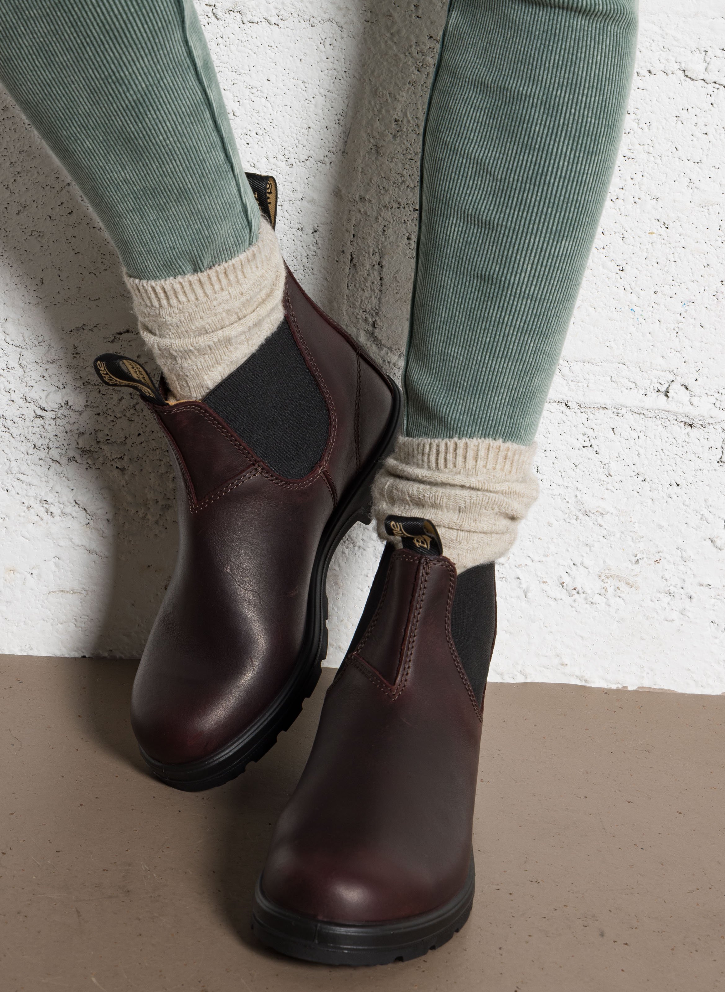 Bianca leather ankle boots BLUNDSTONE Red