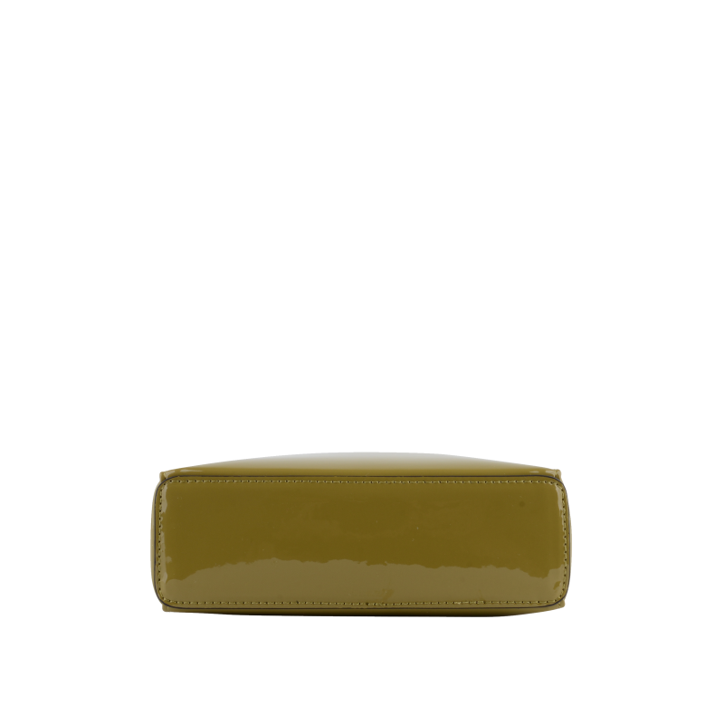 Shoulder bag - synthetic and leather POURCHET Khaki