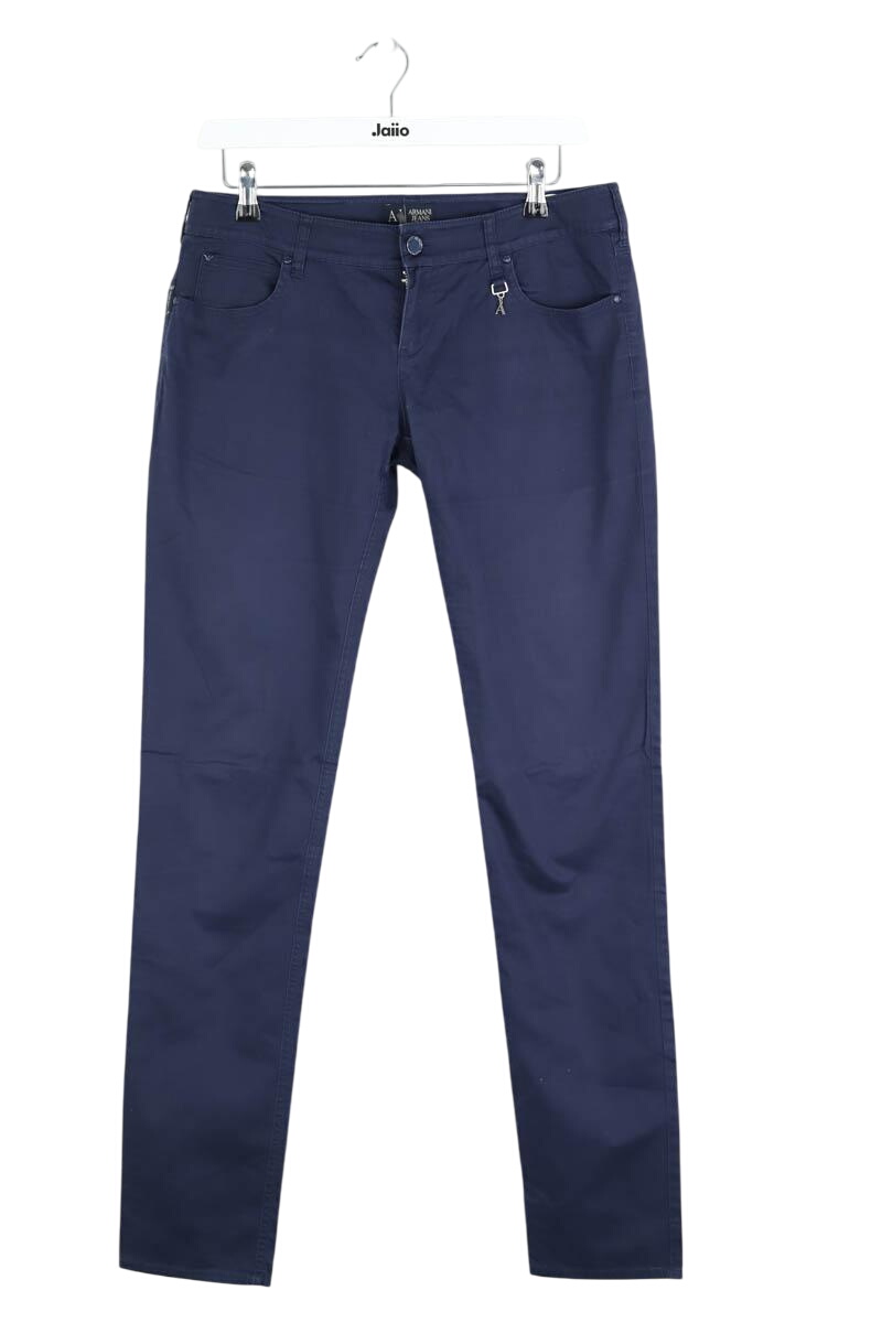 Cotton chinos ARMANI - SECONDE MAIN Blue