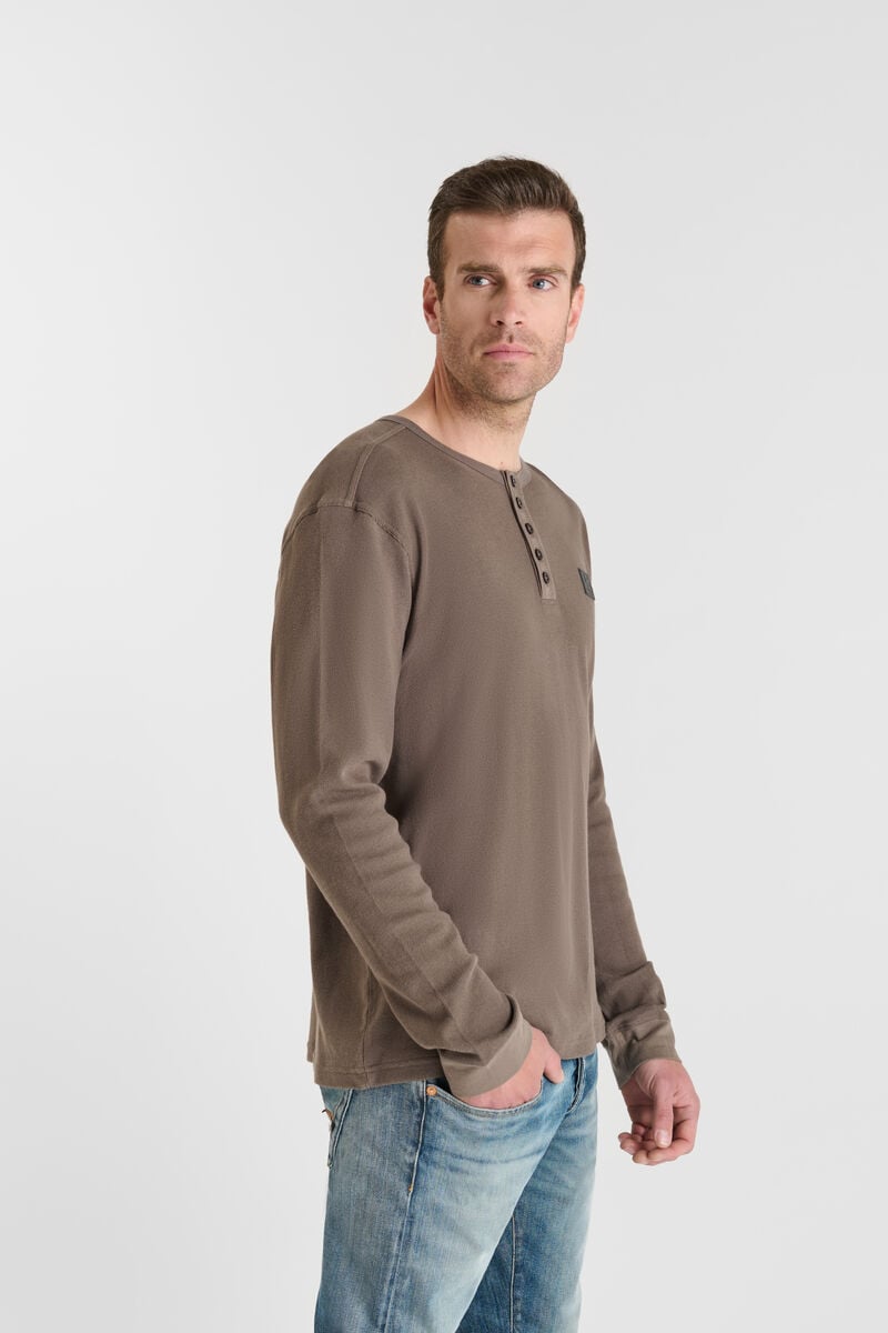 Tommy Badge T-shirt LE TEMPS DES CERISES Brown