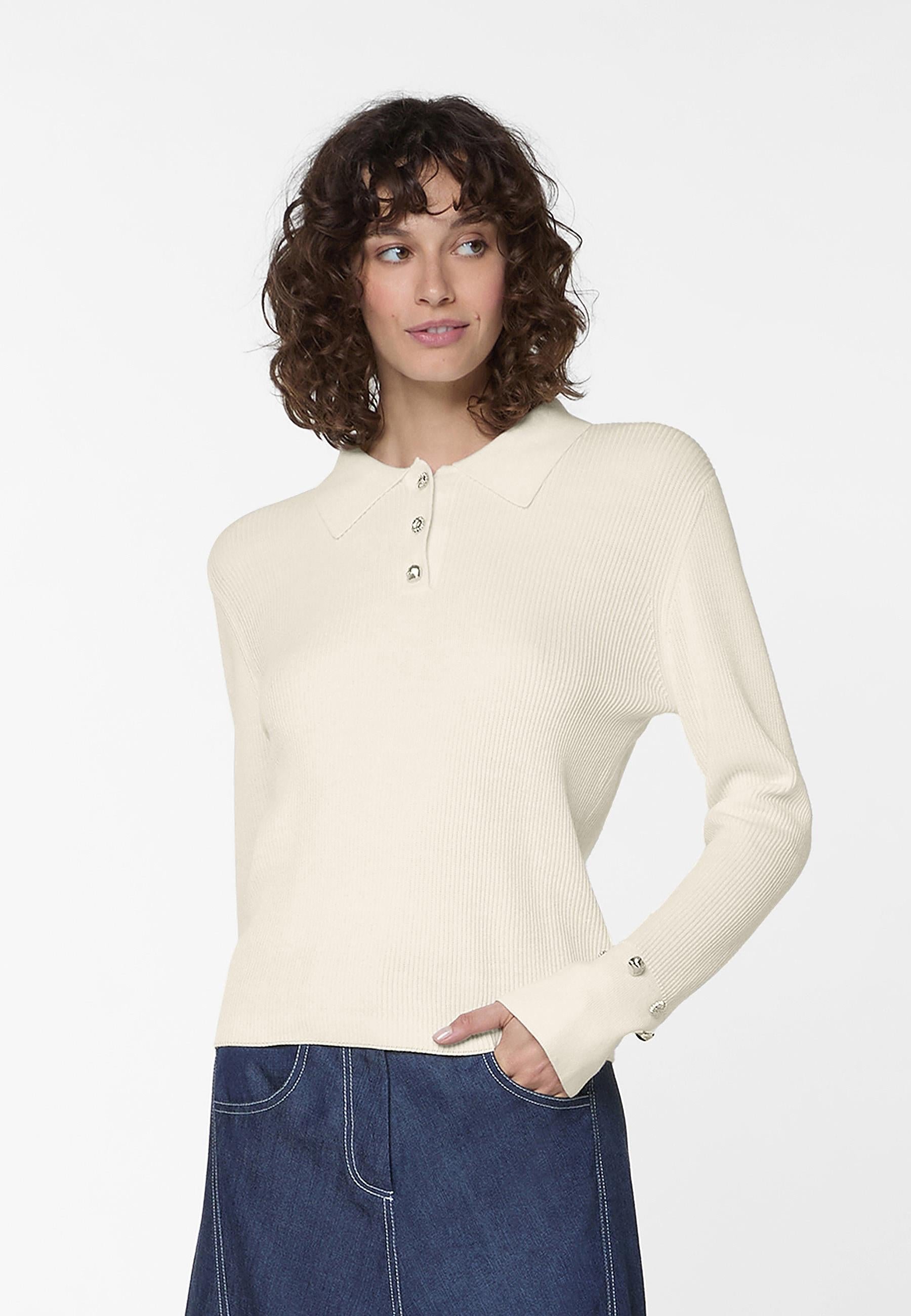 Ribbed polo RODIER White