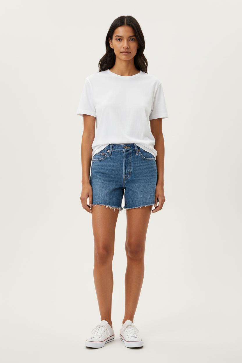 Alessia stretch cotton denim shorts LEVI'S - Seconde main Blue