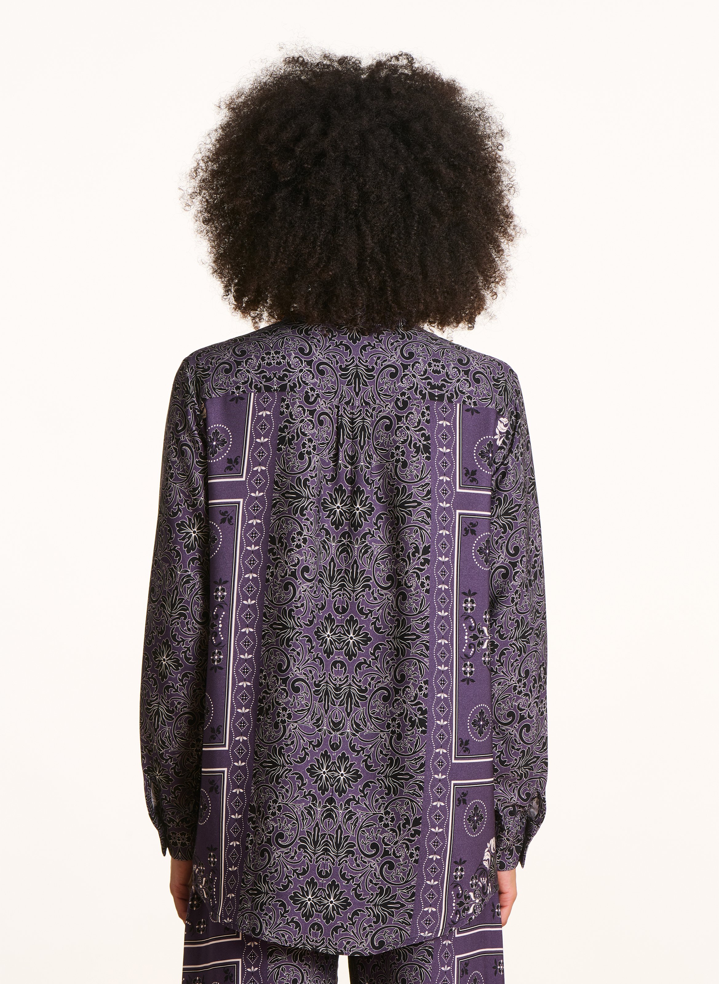 Blouse met klassieke kraag LA FEE MARABOUTEE Violet