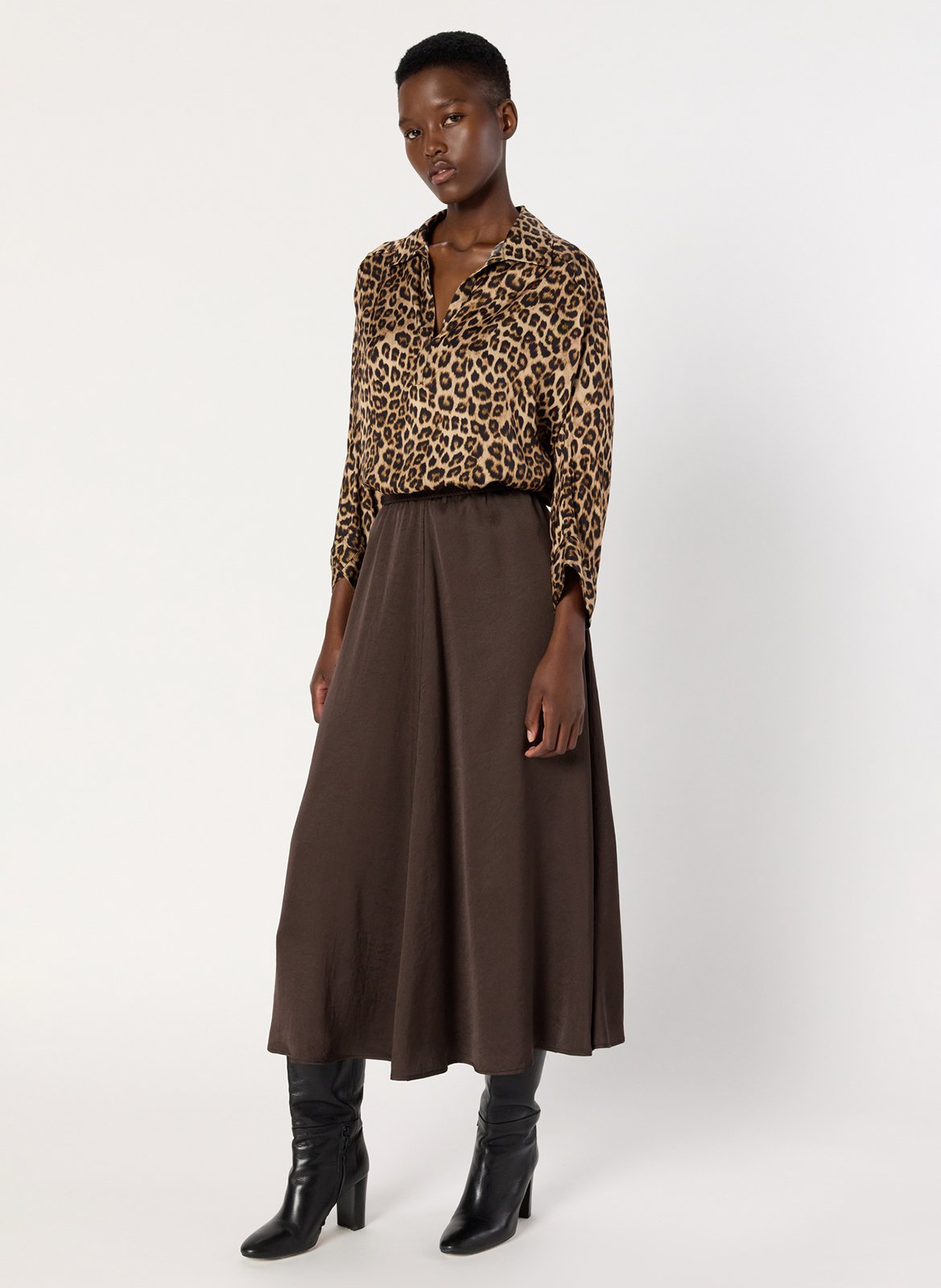 Jupe longue plissée GERARD DAREL