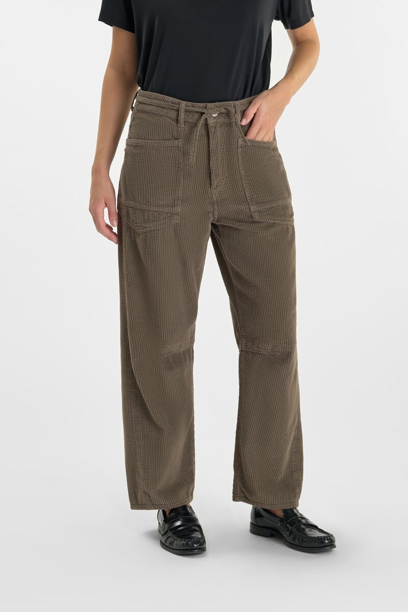 Loose, wide-leg pants LE TEMPS DES CERISES Brown