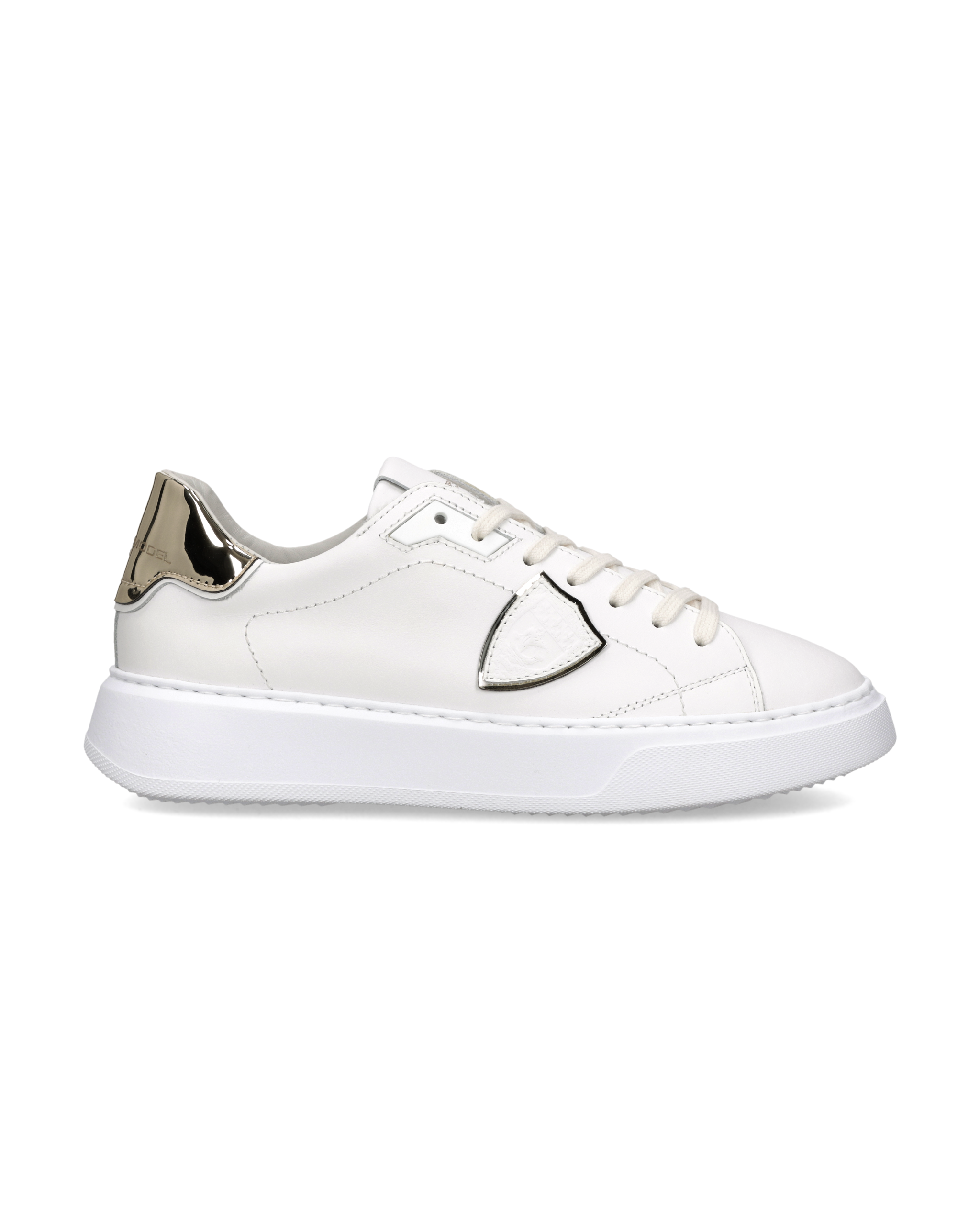 Tennis Temple Sneakers. PHILIPPE MODEL Golden