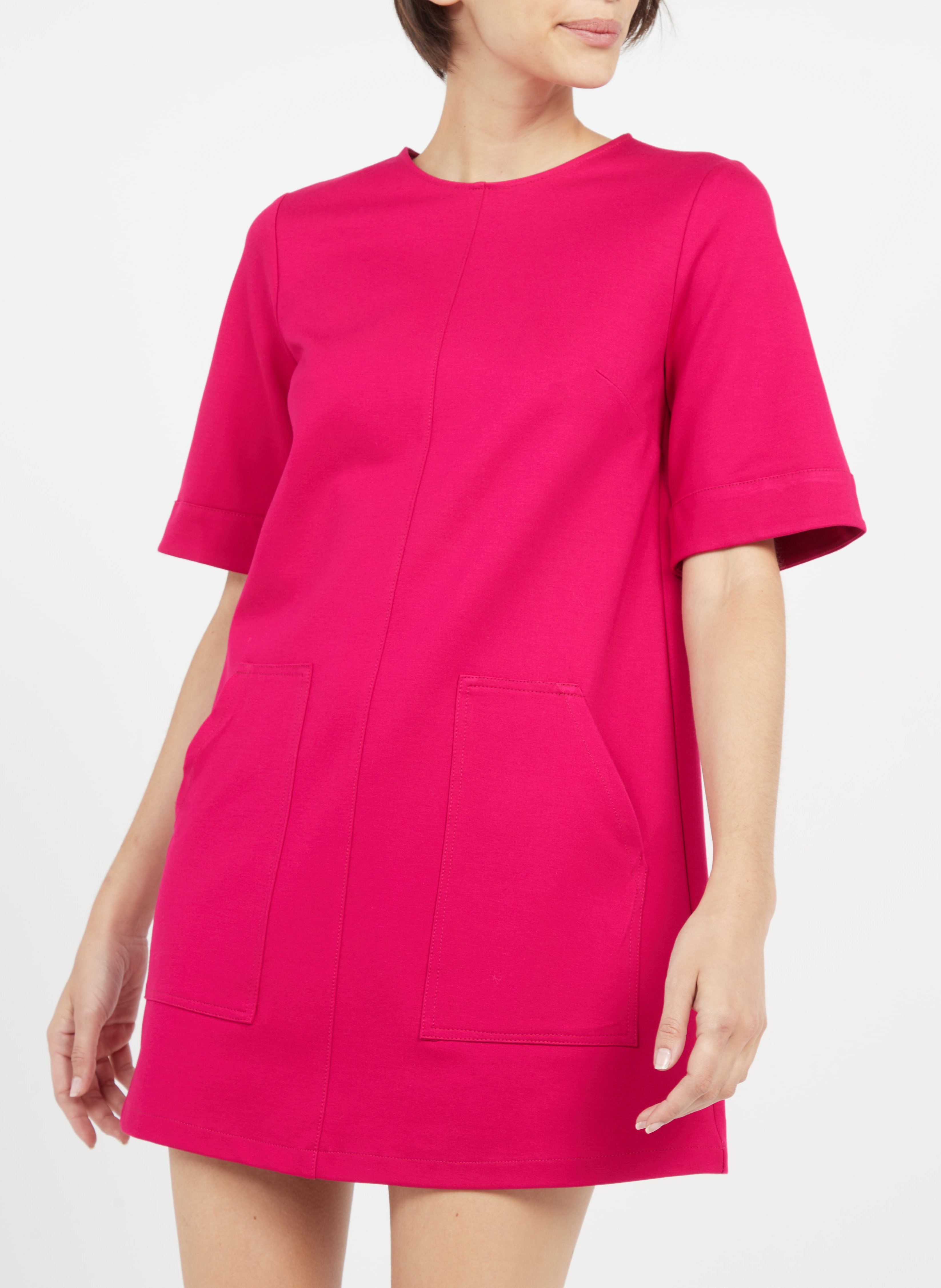 Short round-neck dress IMPERIAL Purple