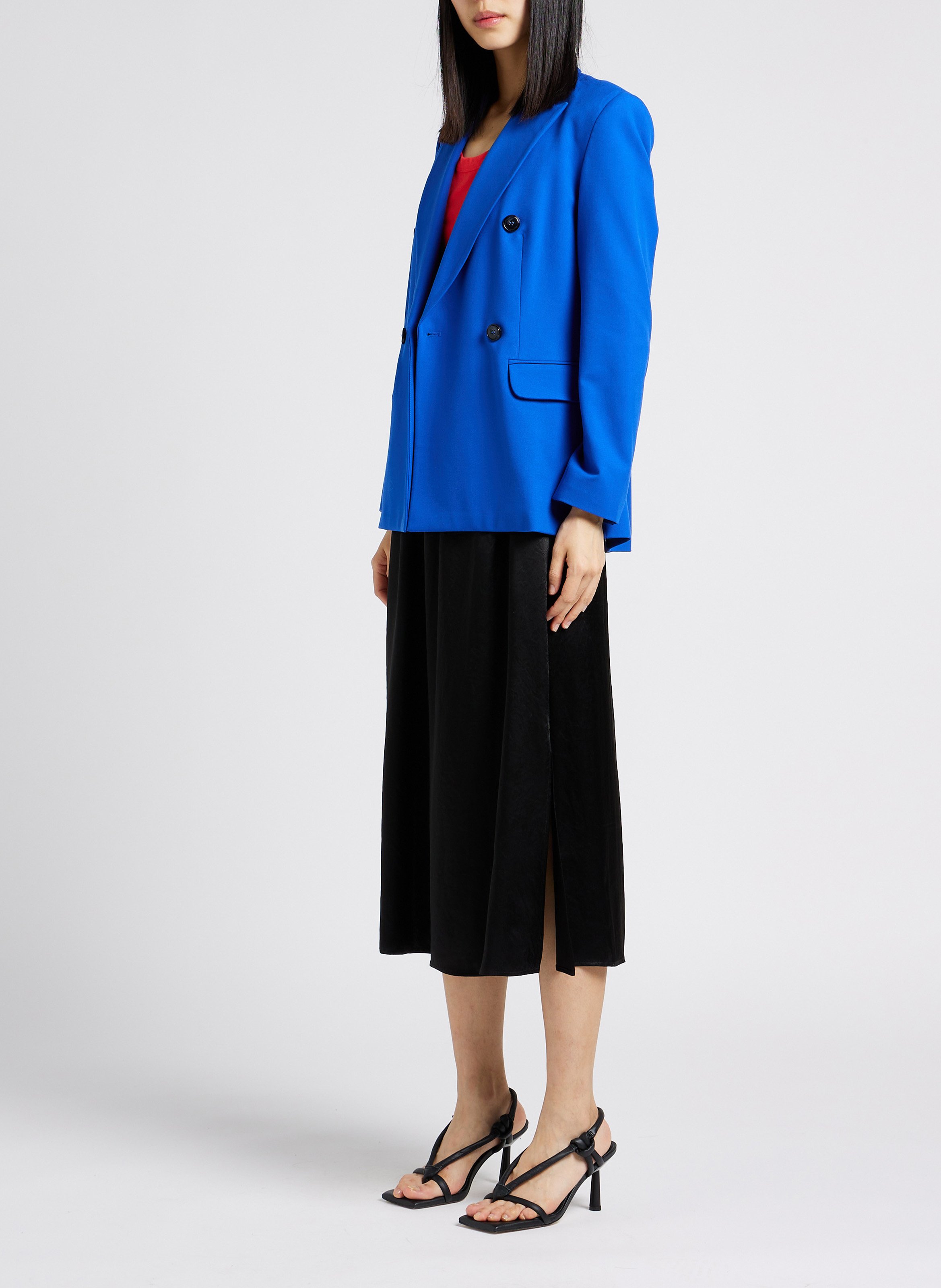 Round-neck cotton-blend tank top MAX MARA LEISURE Orange