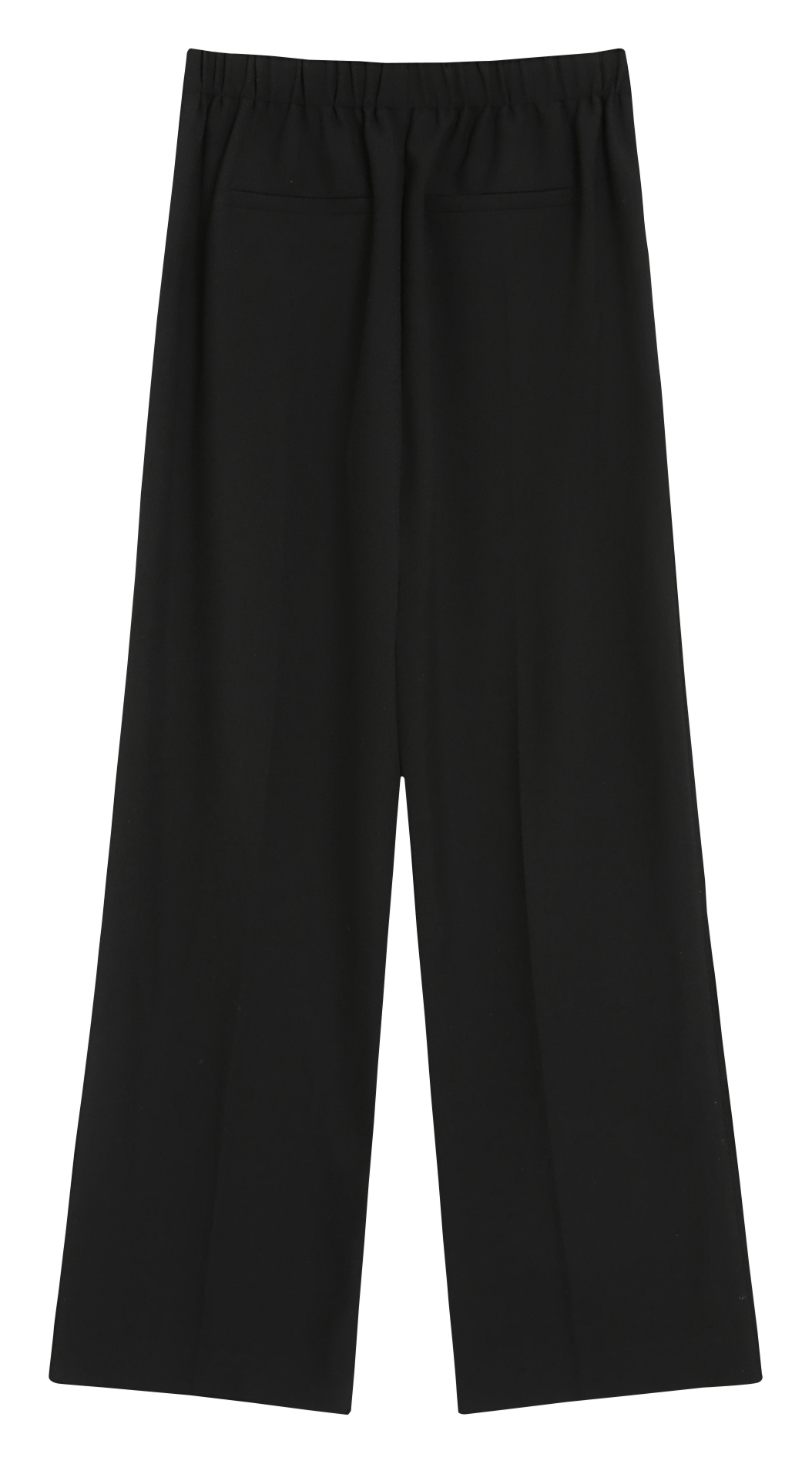 Plain high-waisted straight-cut pants GRACE ET MILA Black