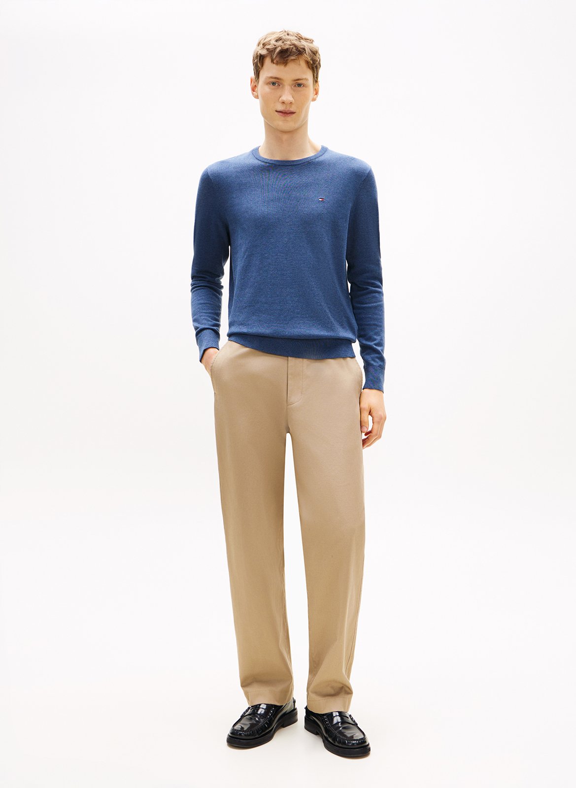 Baumwollpullover TOMMY HILFIGER Blau