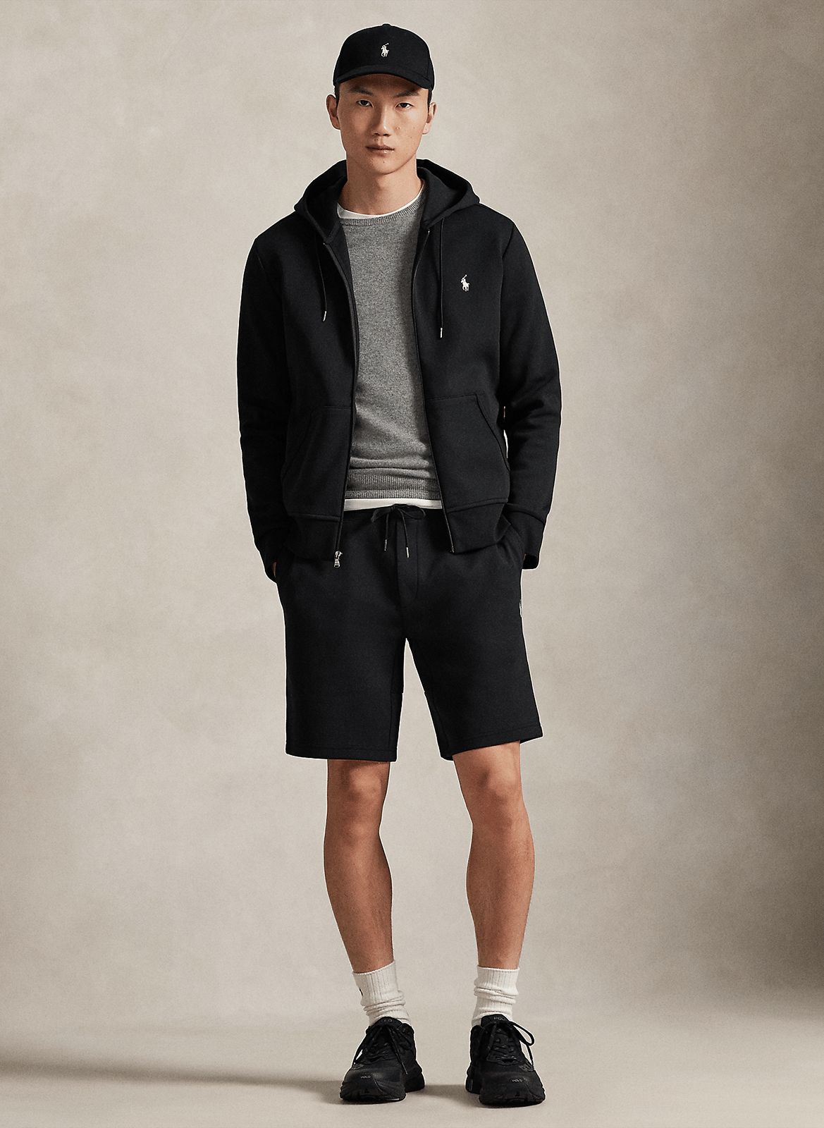 Recht short - katoenblend POLO RALPH LAUREN Zwart