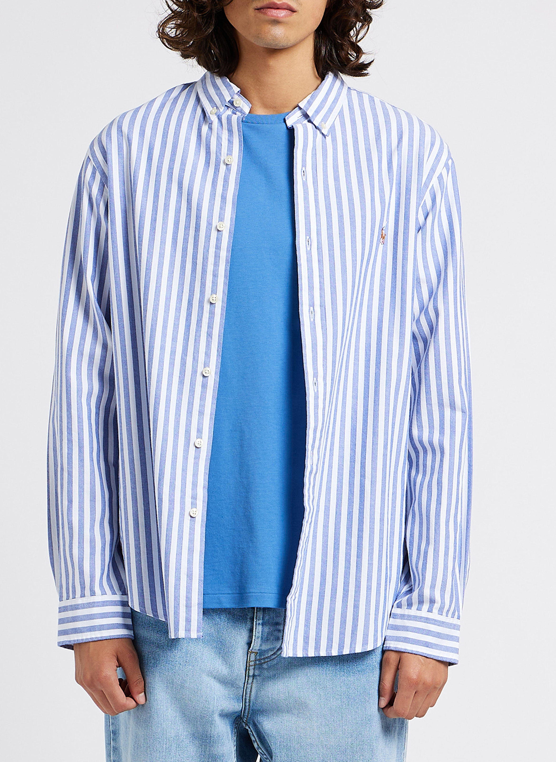 Slim-fit striped cotton shirt POLO RALPH LAUREN Multicolored