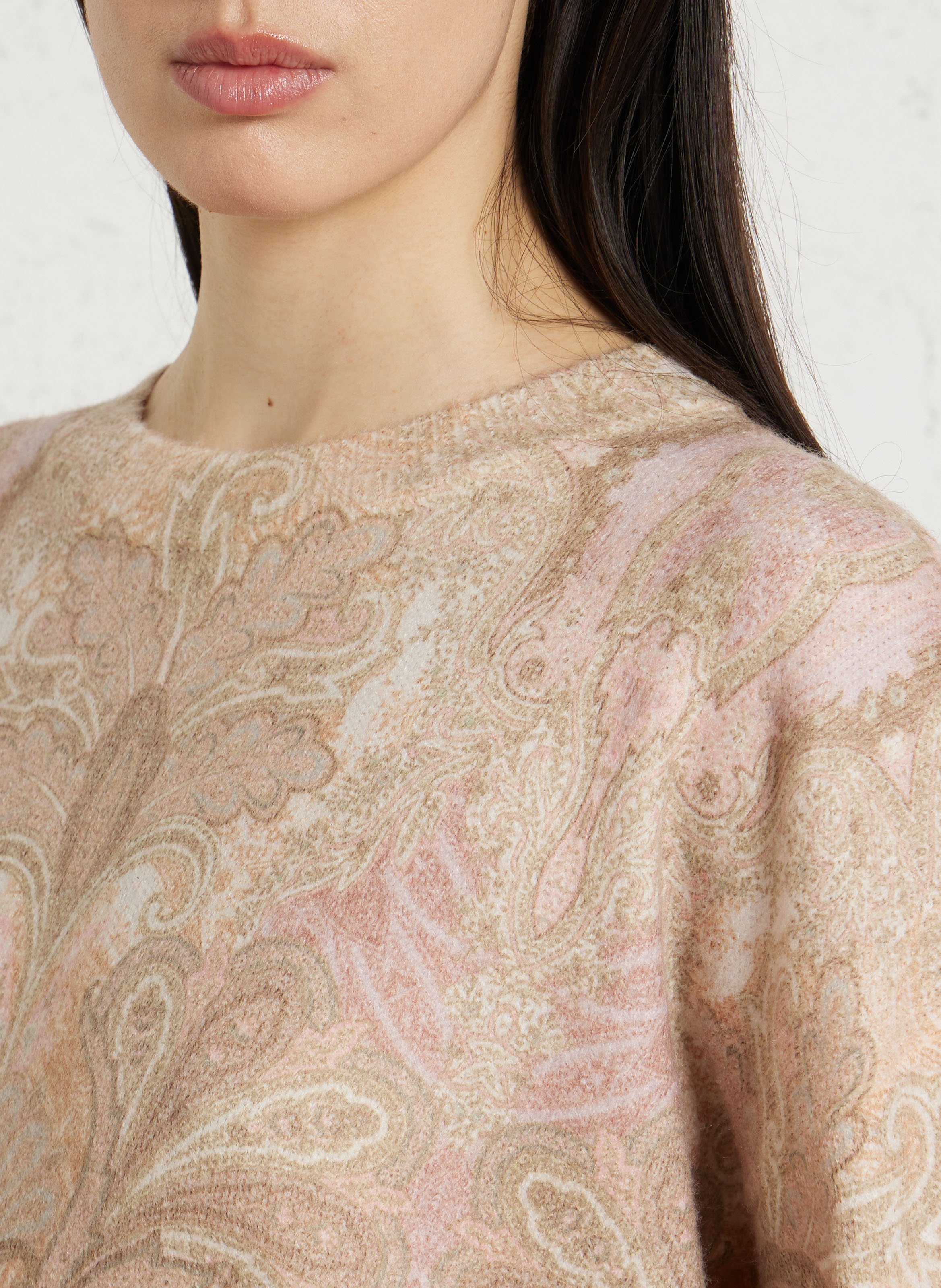 Pull col rond imprimé LA PETITE ETOILE Multicolore