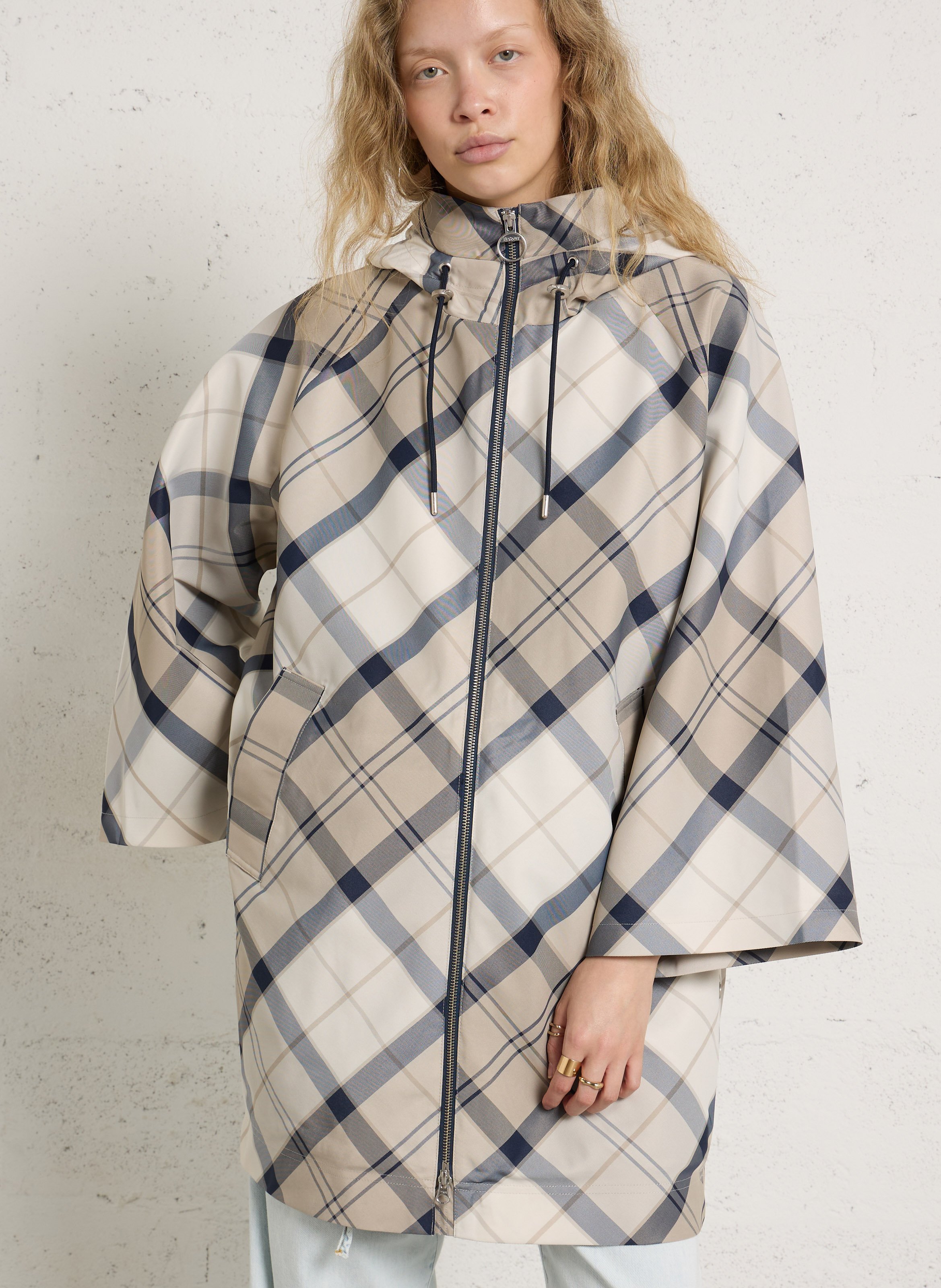 Geruite regenjas BARBOUR Blauw