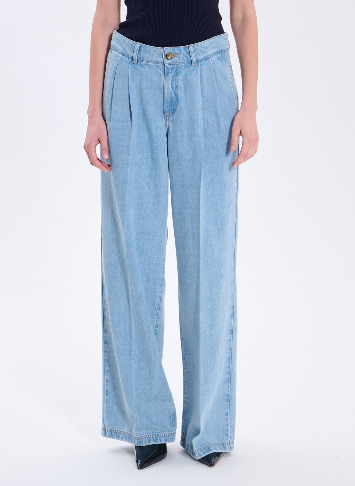 Jean large à taille haute ZAPA