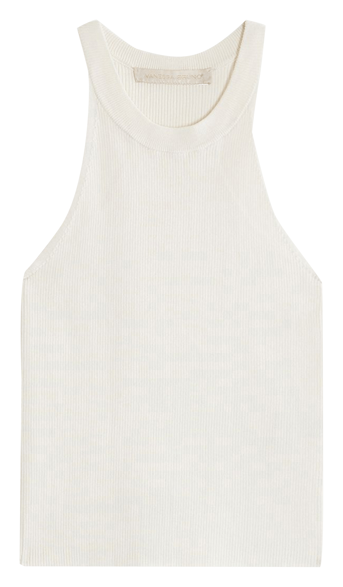 Mouwloze top met ronde hals VANESSA BRUNO Wit