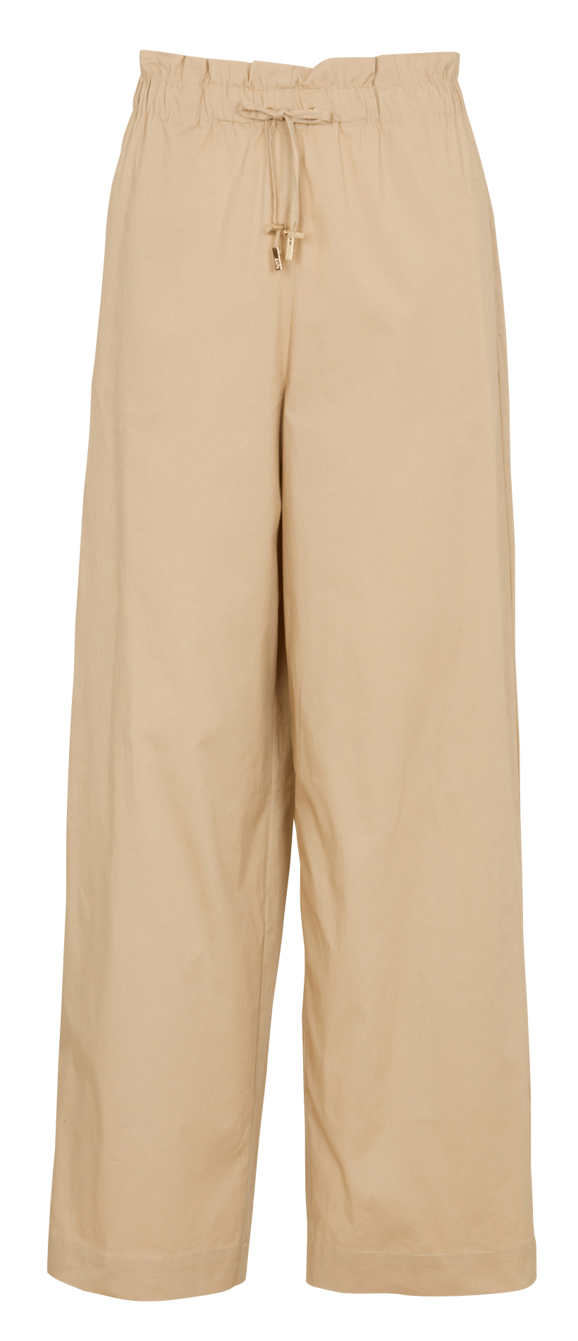 Pantalon large en coton mélangé ZAPA Beige