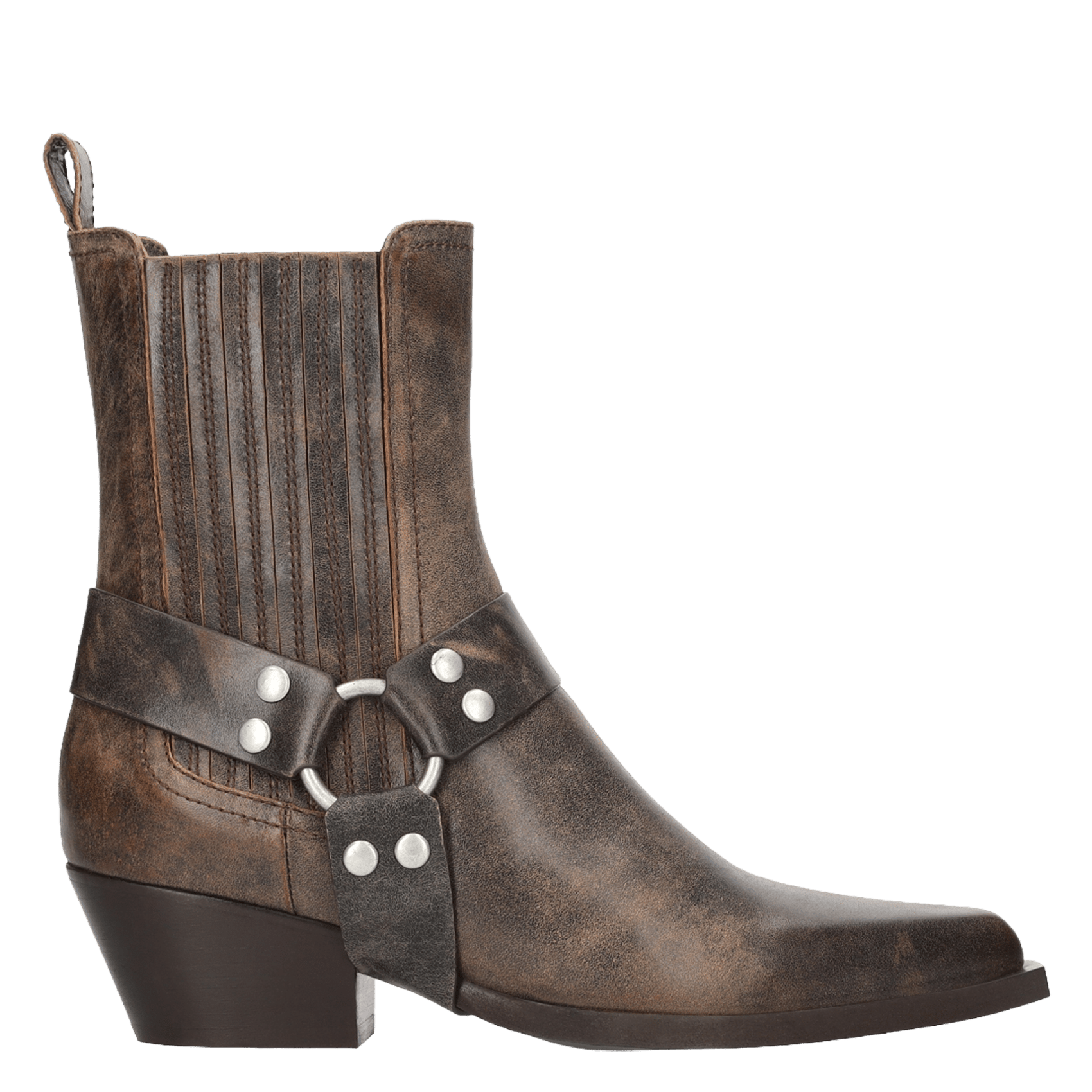 Lederstiefel in verwittertem Look BIBI LOU Braun