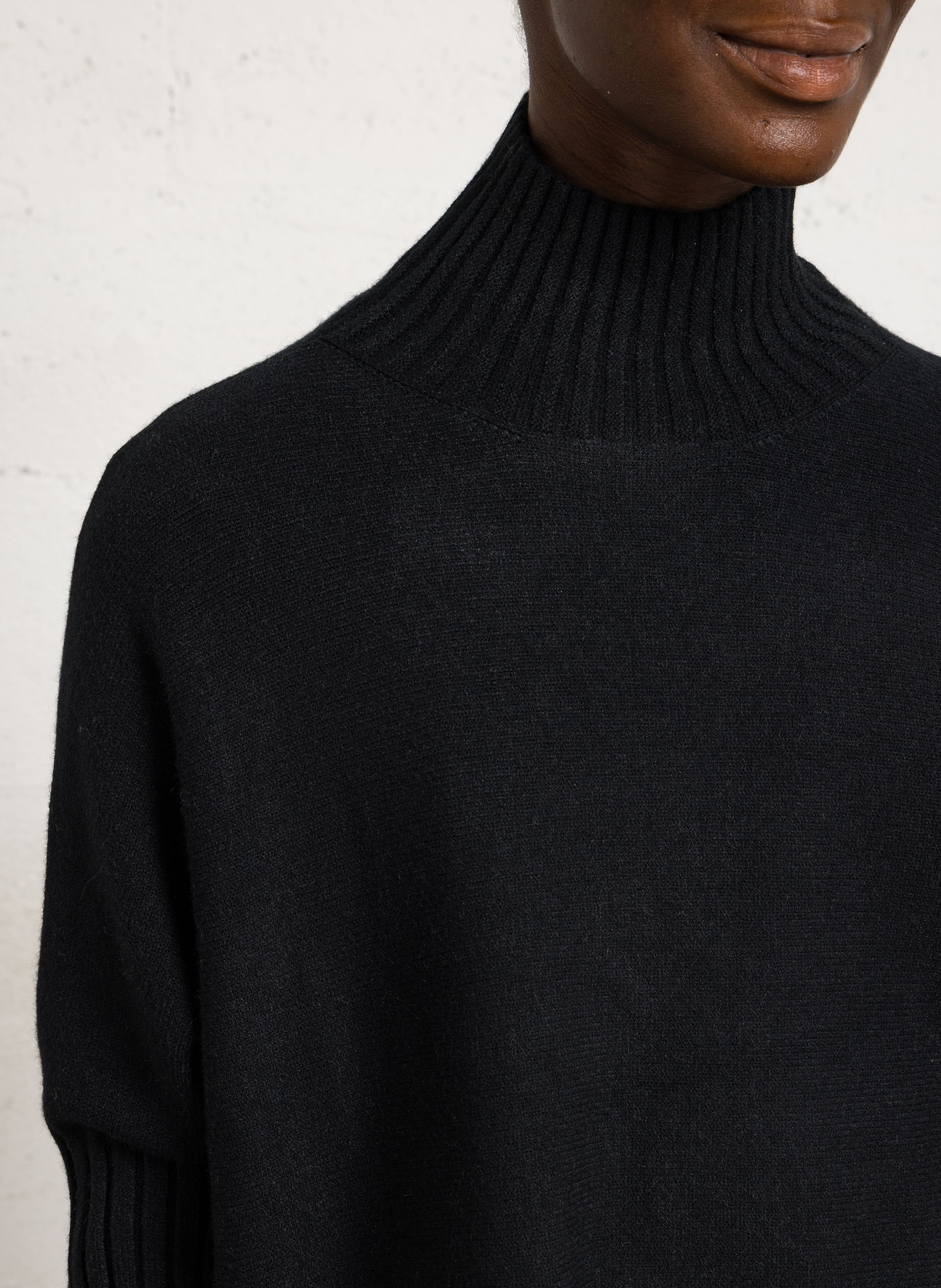 Loose-fit high-neck sweater IMPERIAL Black