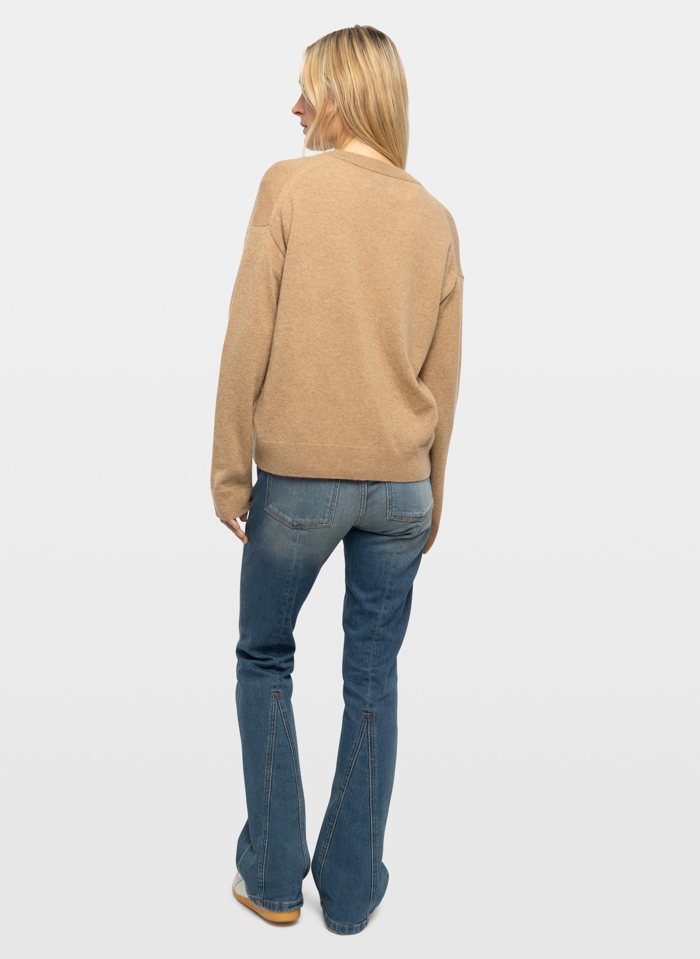 Straight cashmere vest | Beige ZADIG&VOLTAIRE Women
