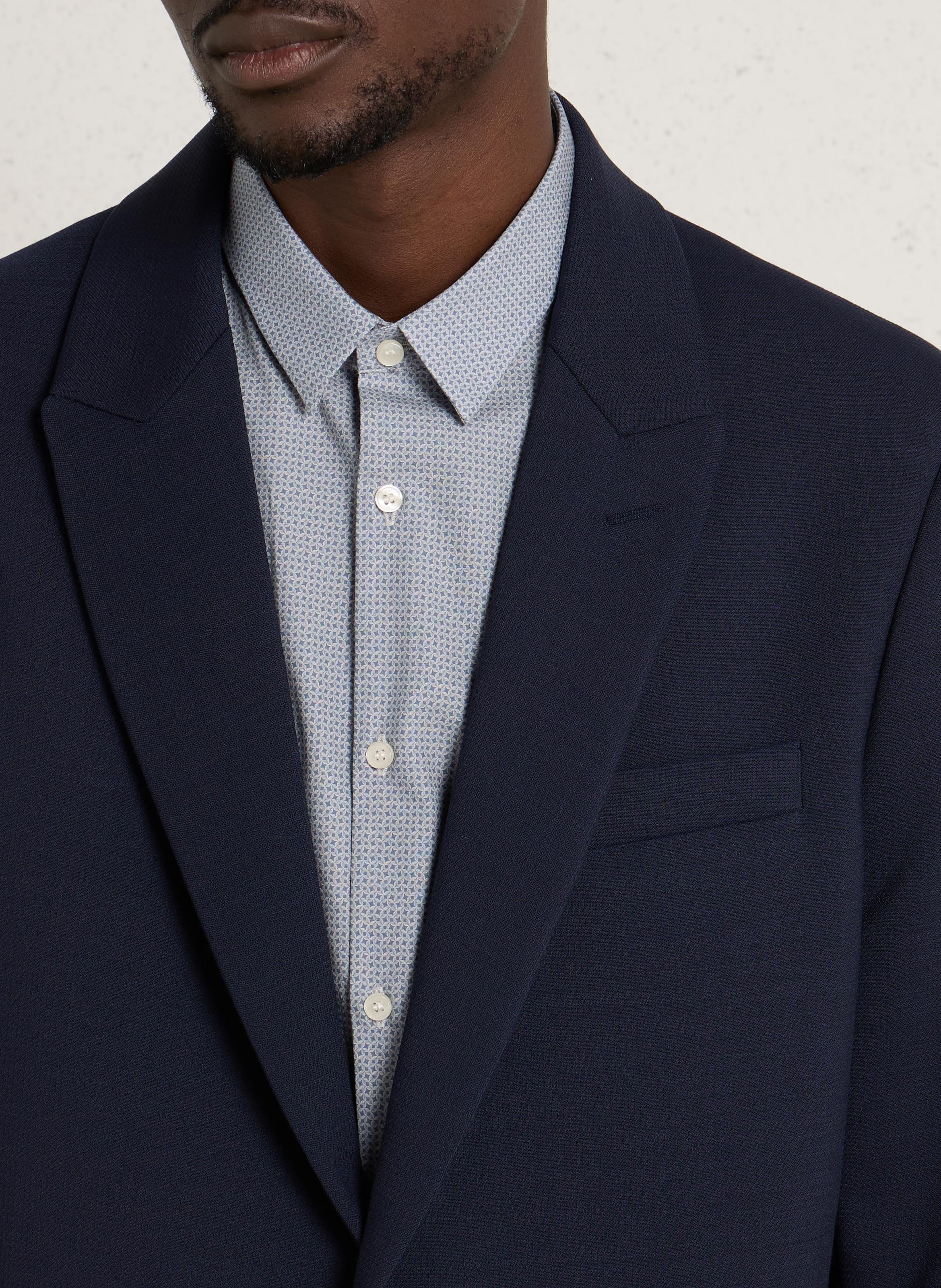 Veste droite col tailleur  IKKS Bleu