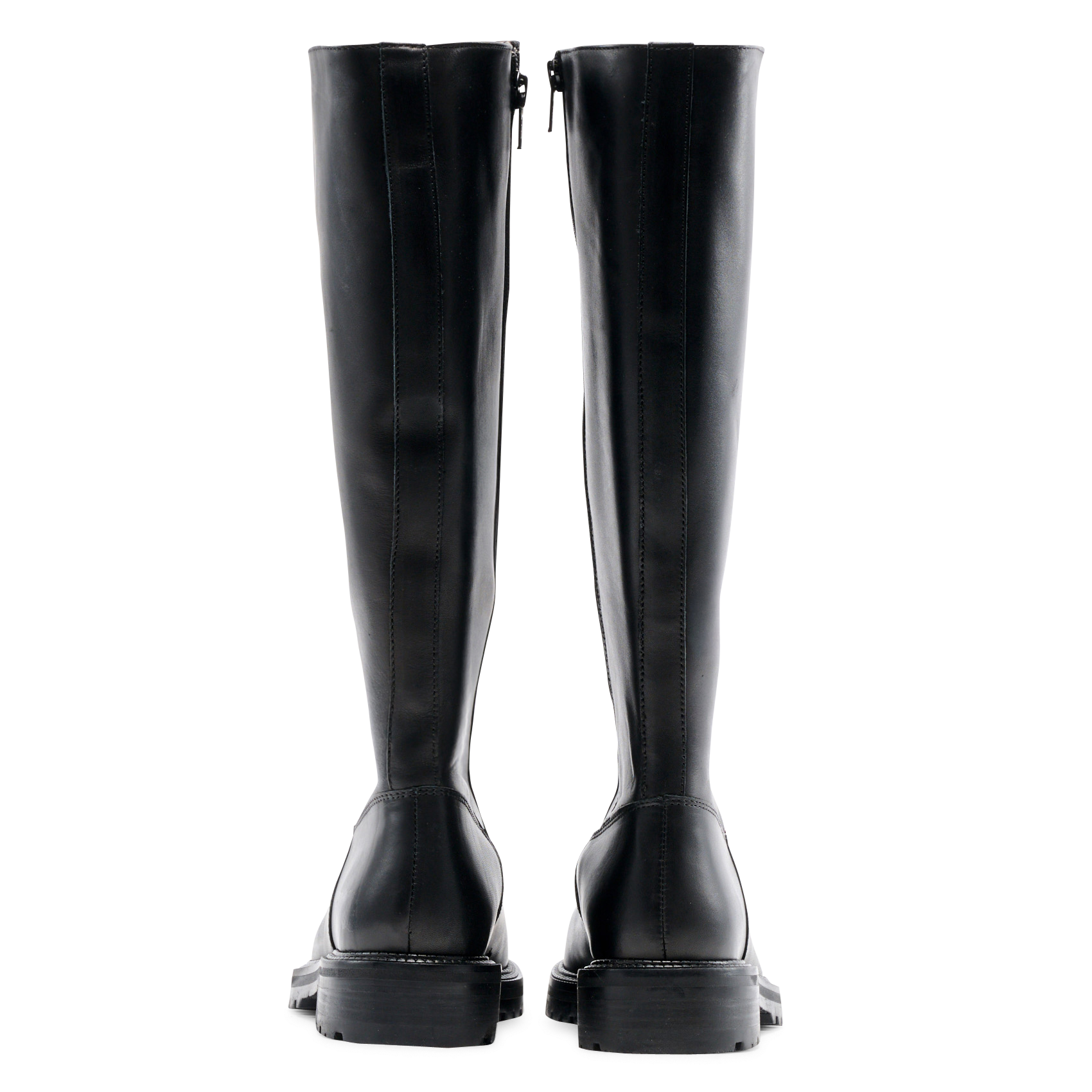 Bottes à bout rond en cuir MELLOW YELLOW Noir
