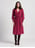 Long V-neck silk dress SOI PARIS