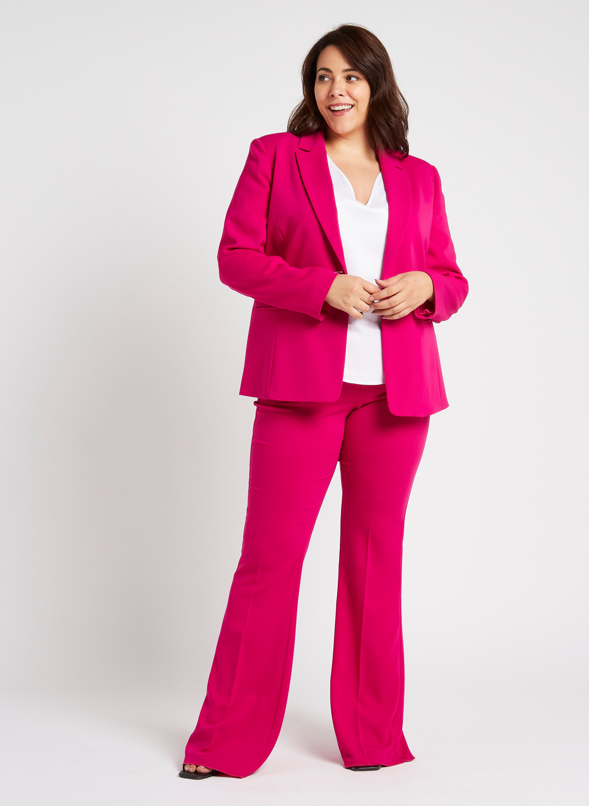 Veste tailleur droite  PERSONA by Marina Rinaldi Rose