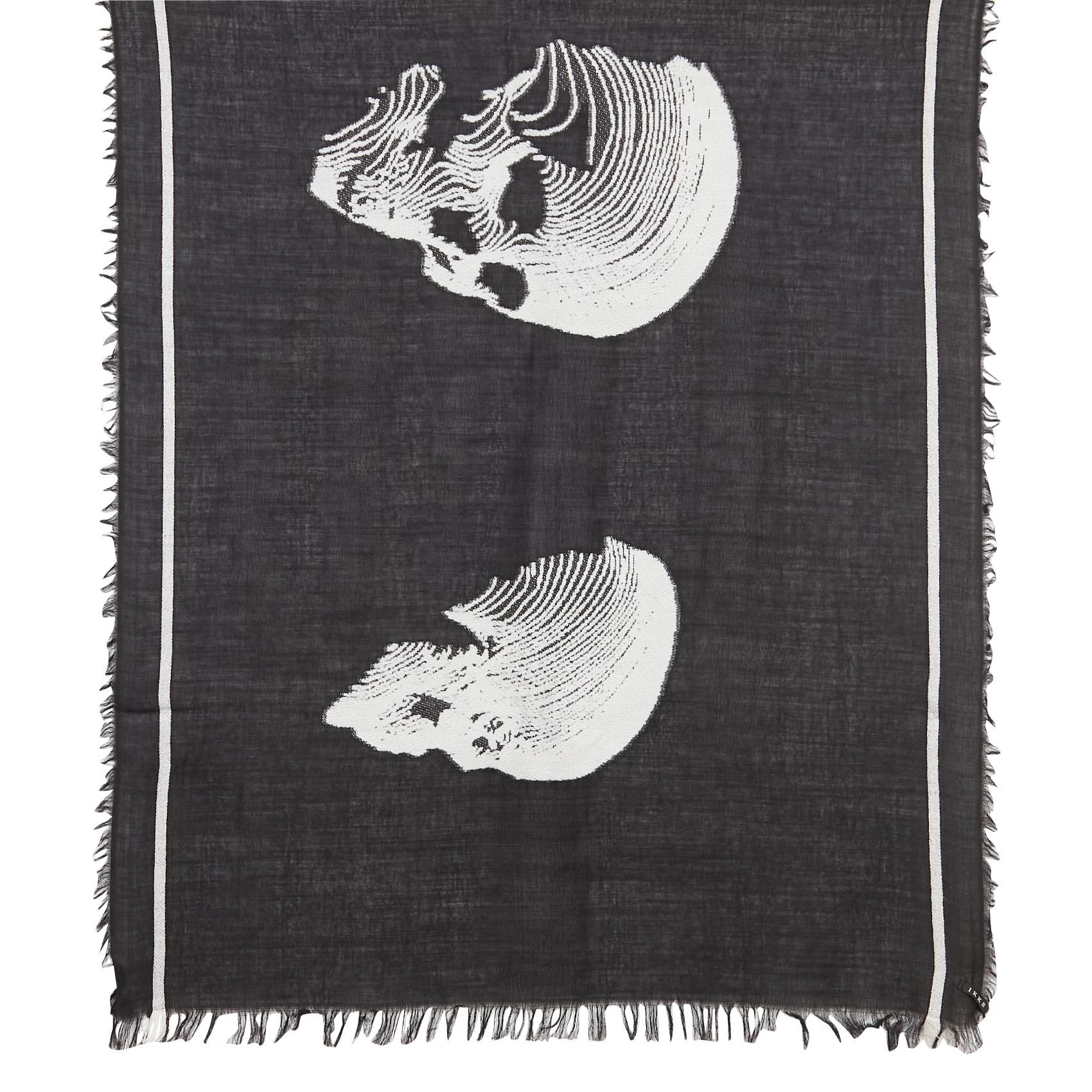 Melierter Wollschal IKKS Schwarz