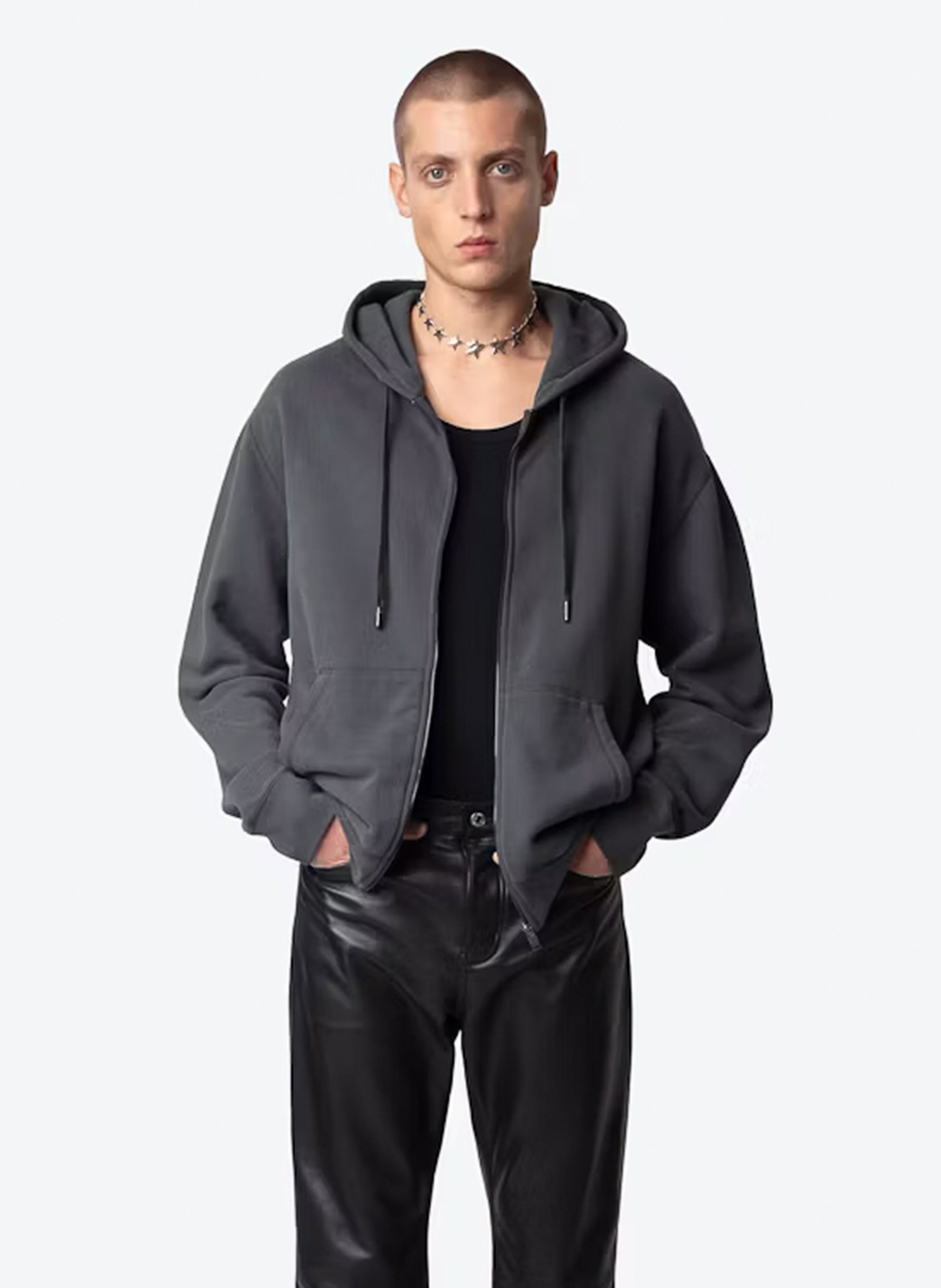 Gerade geschnittenes Sweatshirt aus Baumwoll-Mix ZADIG&VOLTAIRE Grau