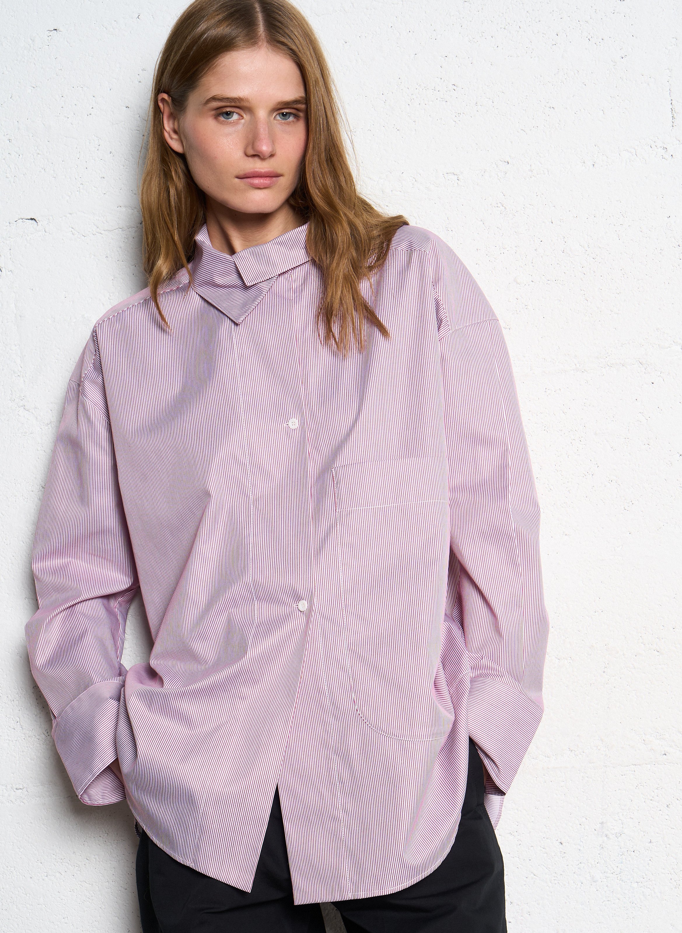 Celena striped cotton oversized shirt MARGAUX LONNBERG Multicolored